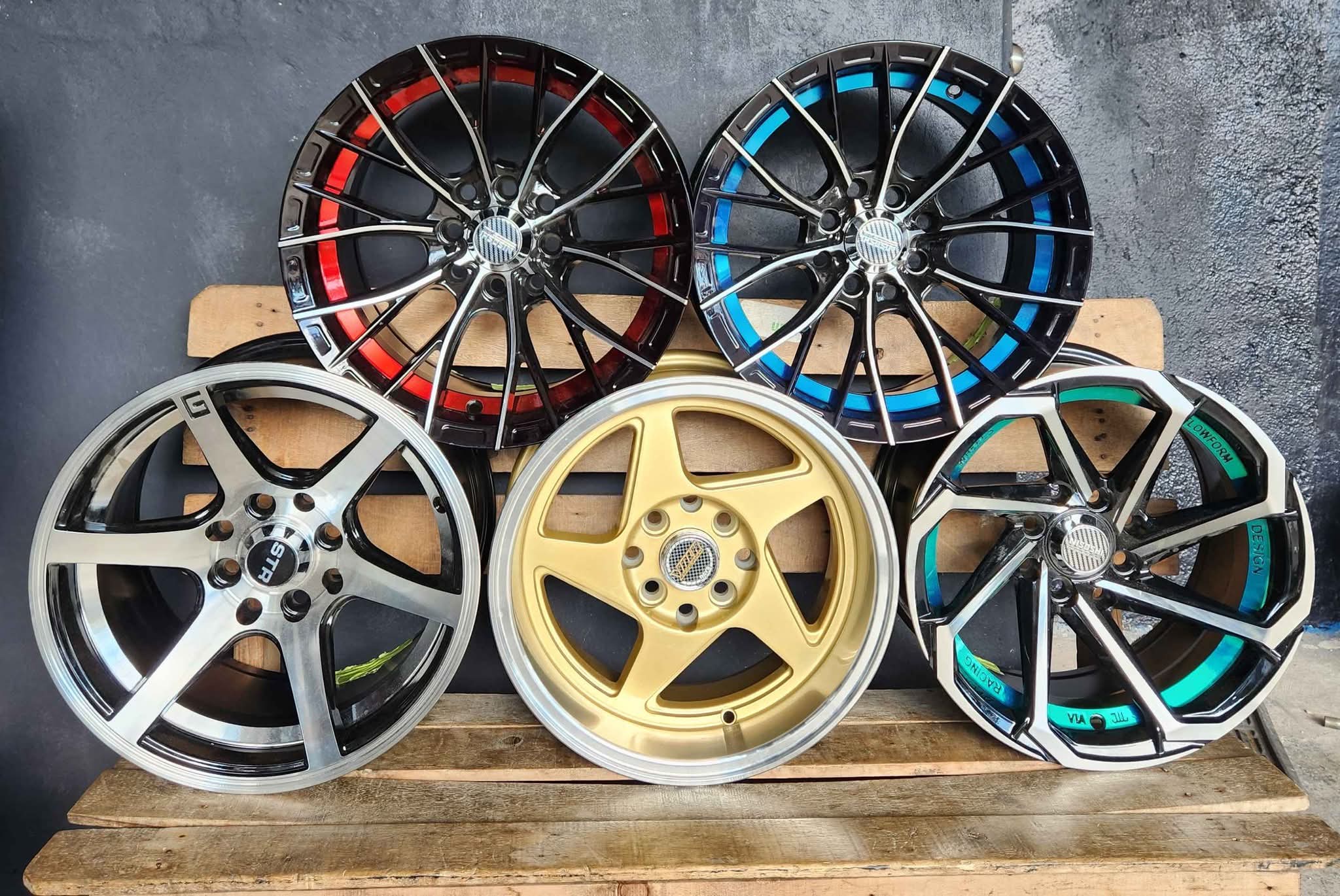 SET DE RINES 14×7 Y 14×8 NUEVOS VARIEDAD DE ESTILOS PARA MIRAGE, ACCEN ...