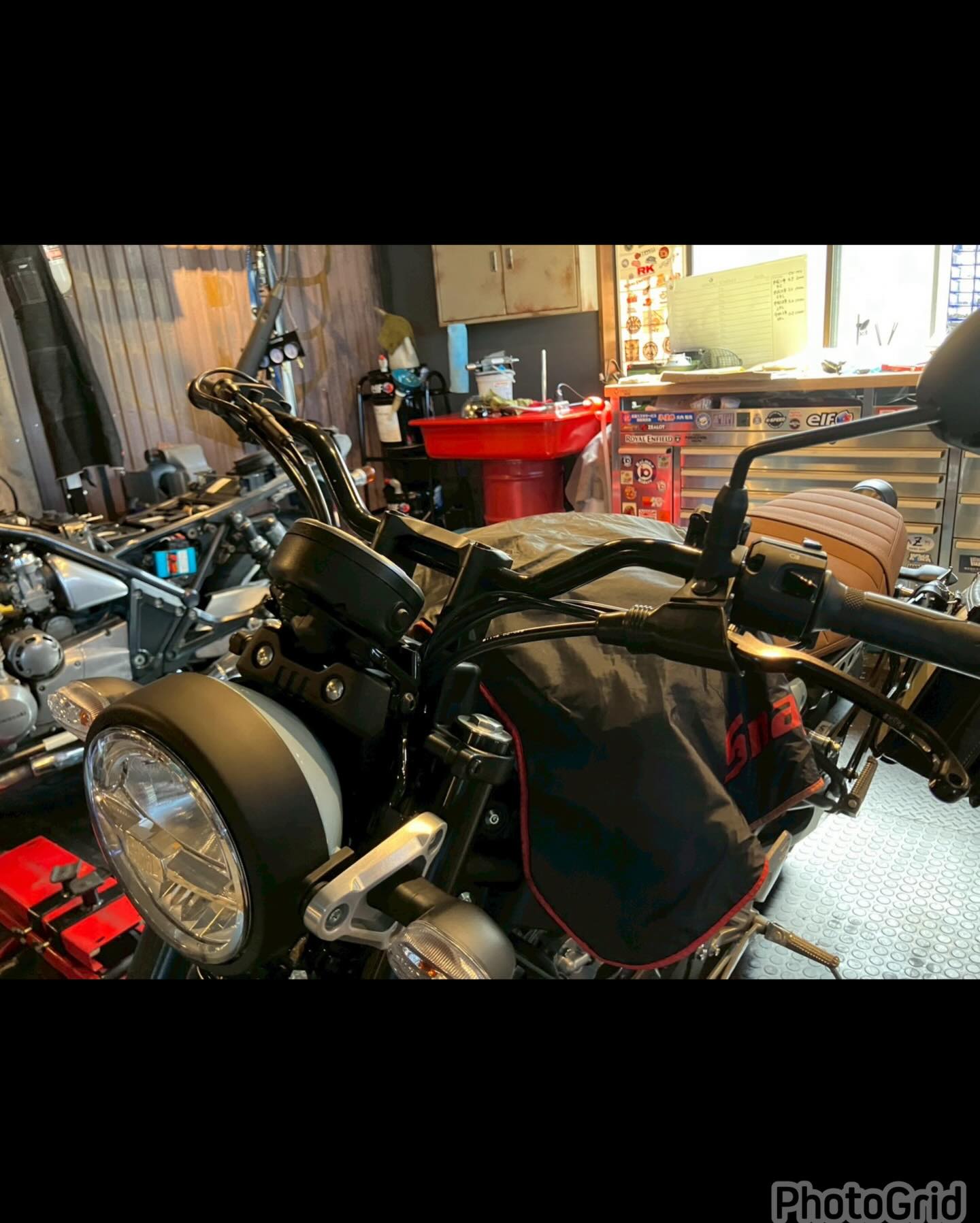 カスタム】【YAMAHA】 ハンドル交換??️ バーエンドミラー取付け 