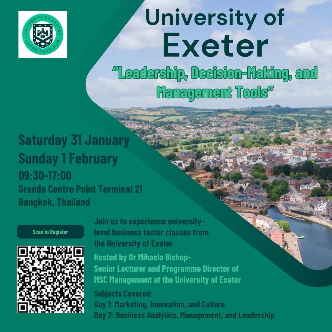 University - University of Exeter Business Taster Session: Leadership ...