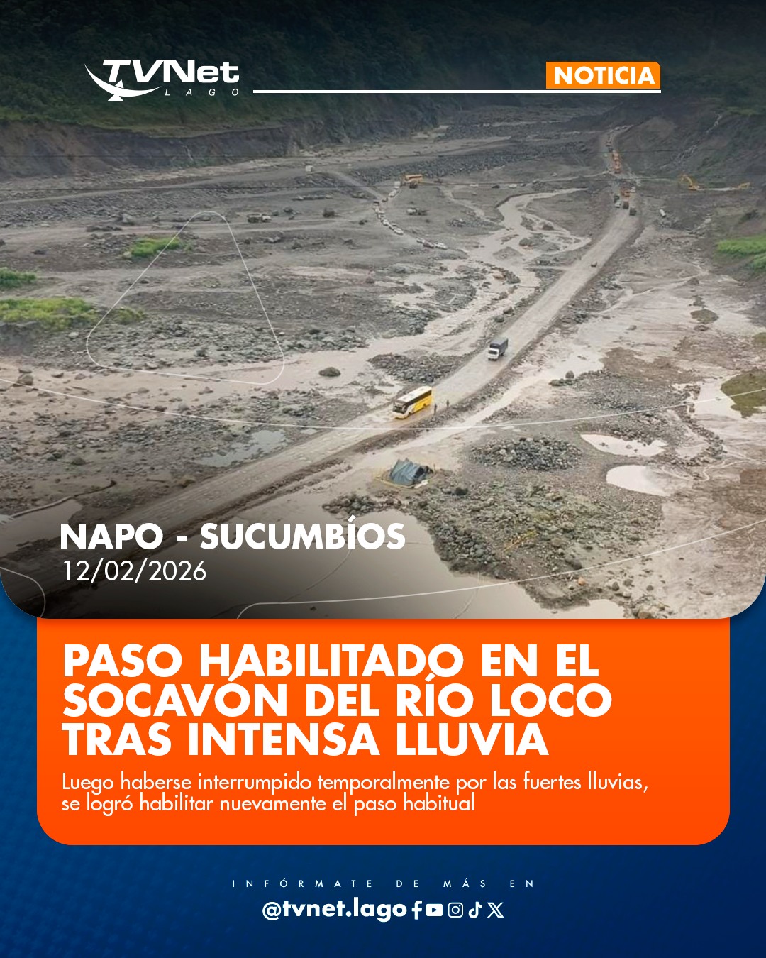 TVNet Noticias - #ATENCIÓN Paso #habilitado en el... | Facebook
