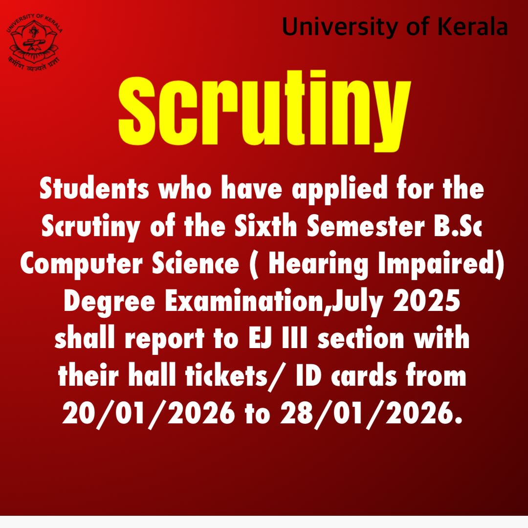 University of Kerala added a new photo. - University of Kerala