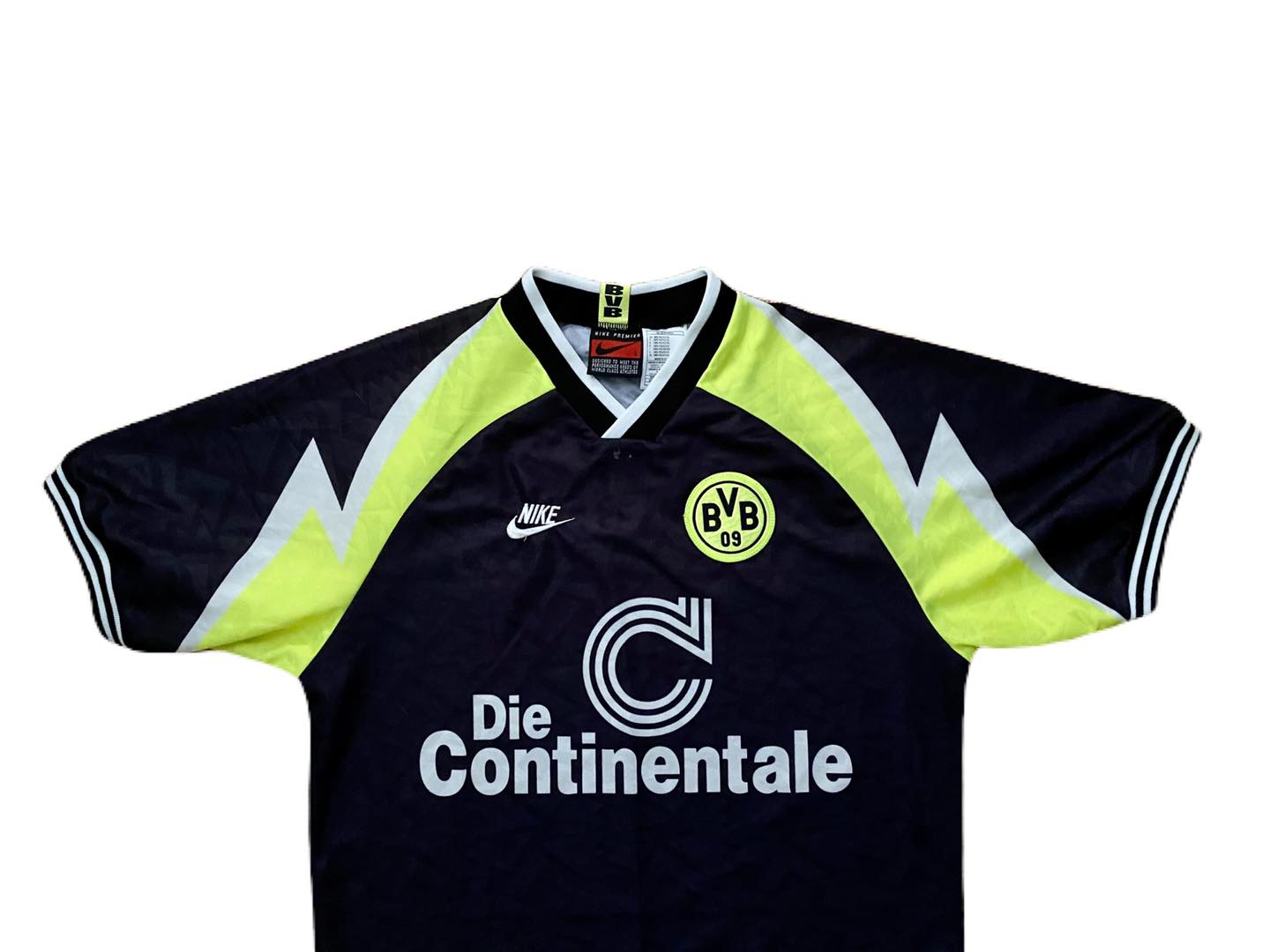 Vintage Borussia Dortmund 1995-1996 Nike Premier Jersey Size L/XL