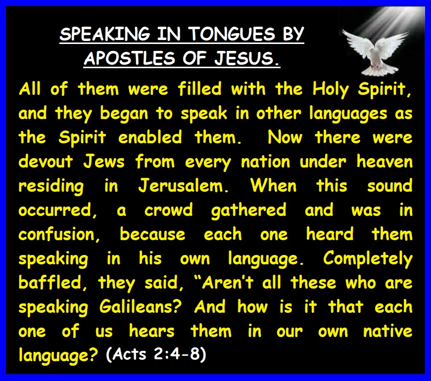 PREACH THE GOSPEL! | # **SPEAKING IN TONGUES MEANS: When different ...