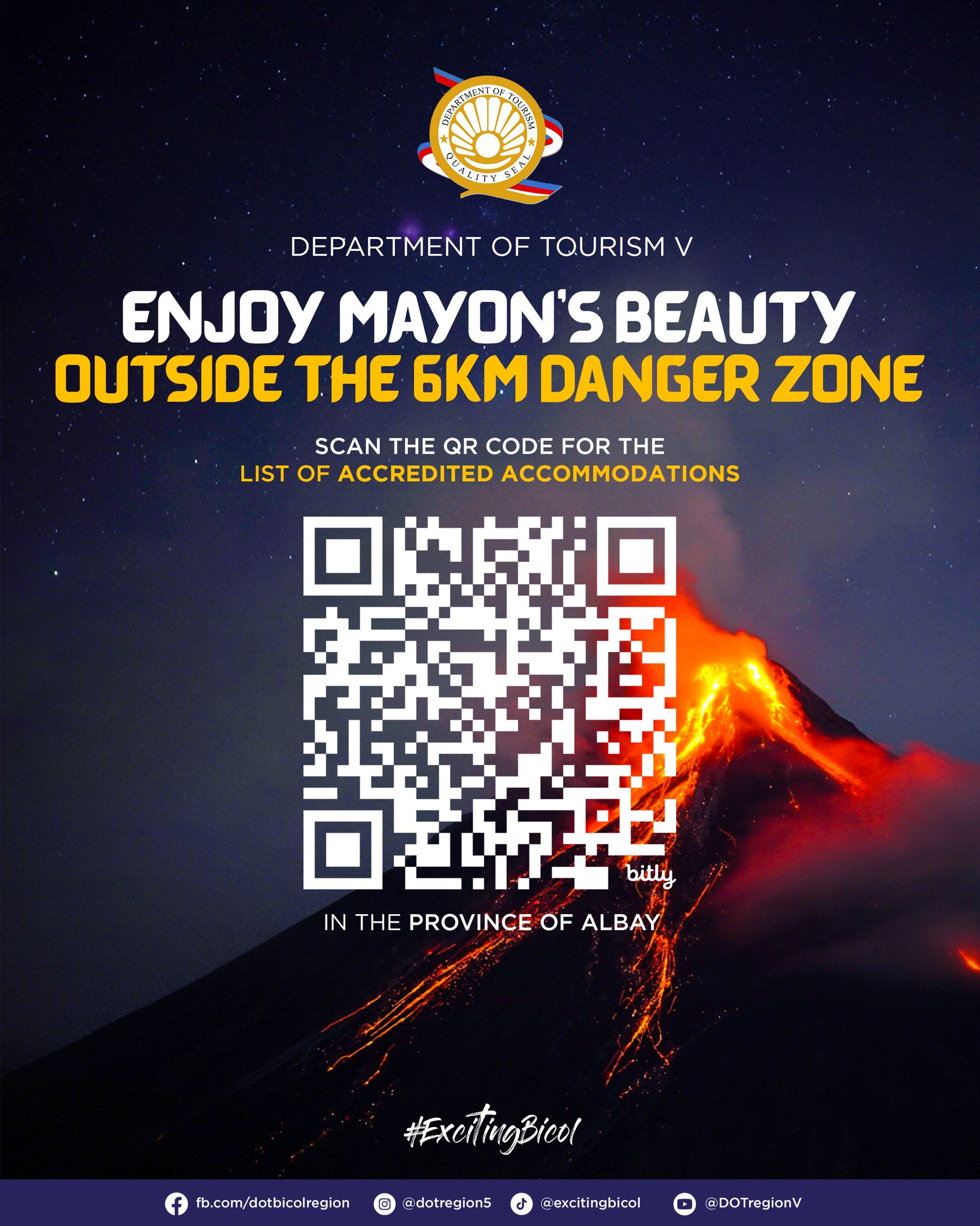 Department - The Philippines’ most iconic peak dazzles with glowing ...