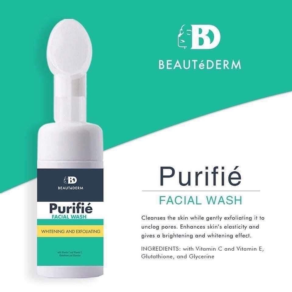 beautederm glutathione Purifie Facial Wash: It has Vit. E, Glutathione, glycerin and Vit. C. , It removes make-up, dead skin cells, oil, dirt and other types of pollutants. This helps unclog pores and shippingpolicy Size:Pack of 1 Injections of the Foot