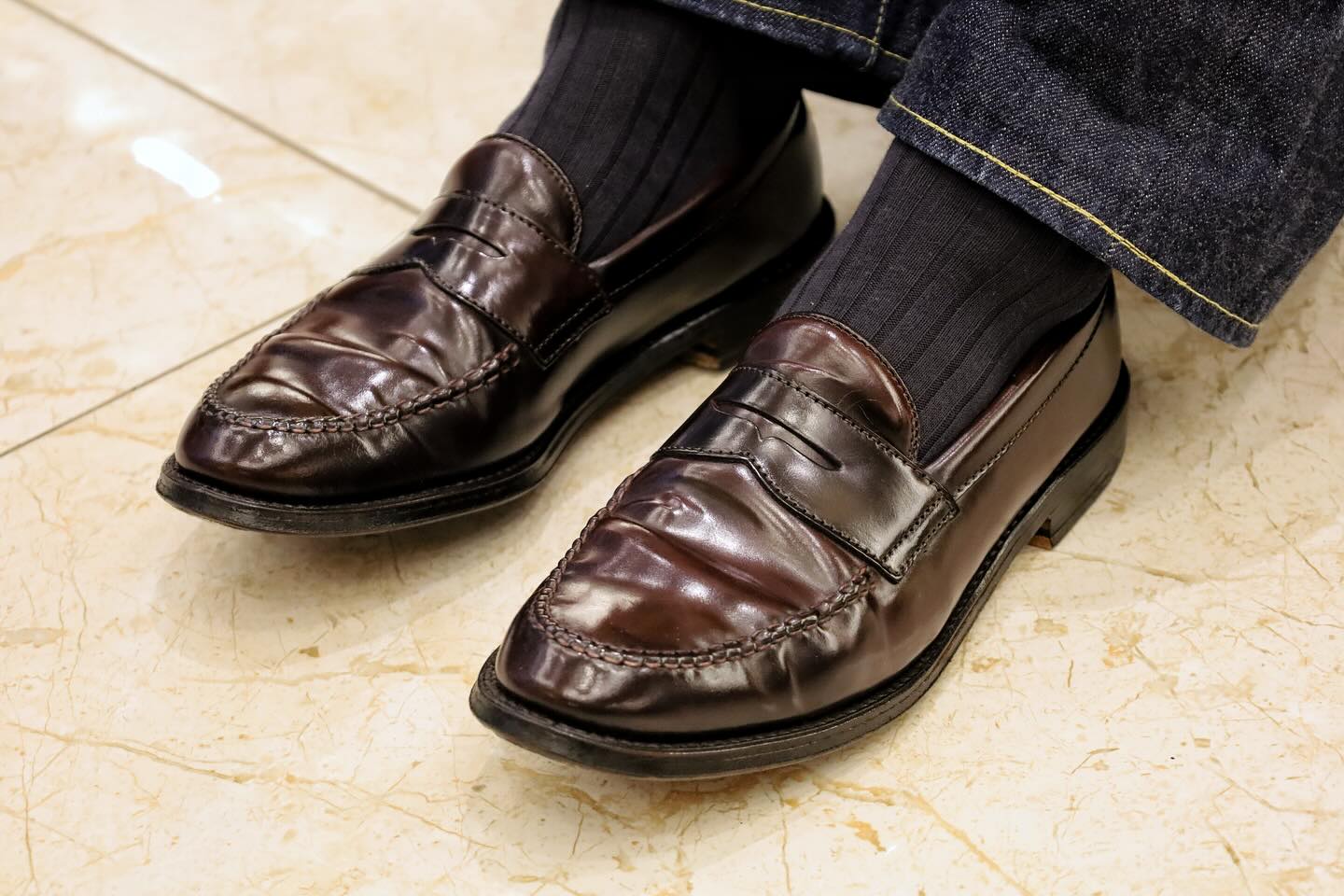 Alden Model: 99162 Style: Penny Loafer Last: Van Material