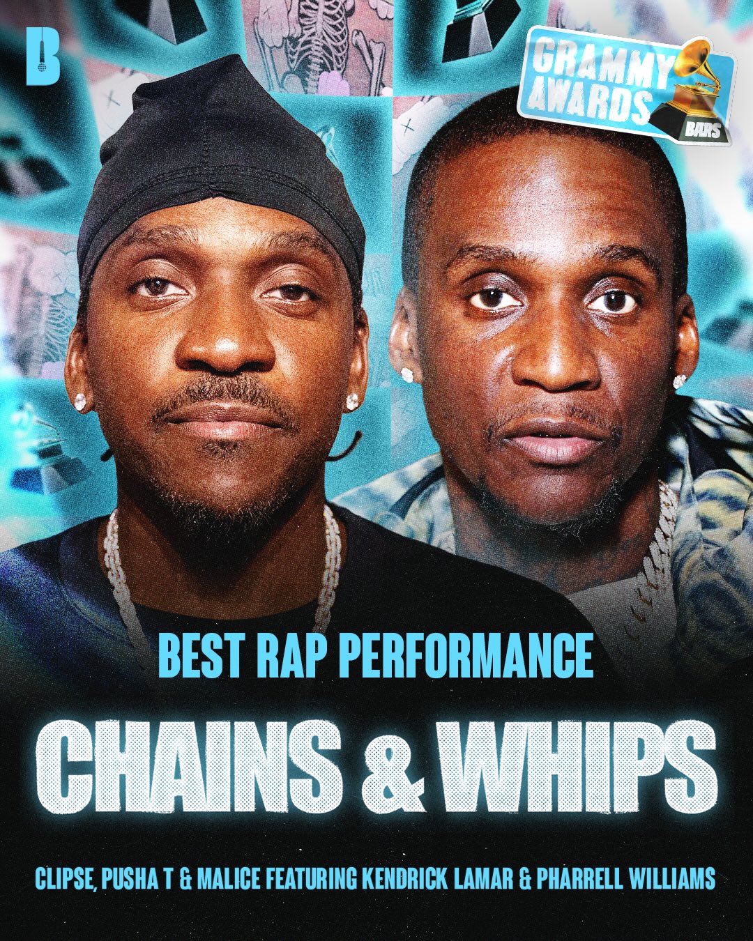 洋楽 LIL' CLEE/MESS WITH THE BEST/G-RAP The iconic brother duo, Clipse, win the Grammy for “Best Rap