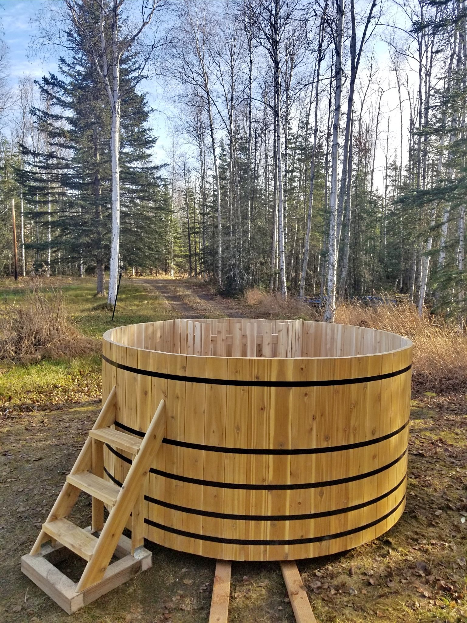 8 Foot Hand made Alaskan Yellow cedar Hot Tub - Pools & Spas - Wasilla ...