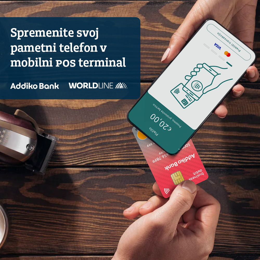 Vaš pametni telefon = vaš mobilni... - Addiko Bank Slovenija | Facebook