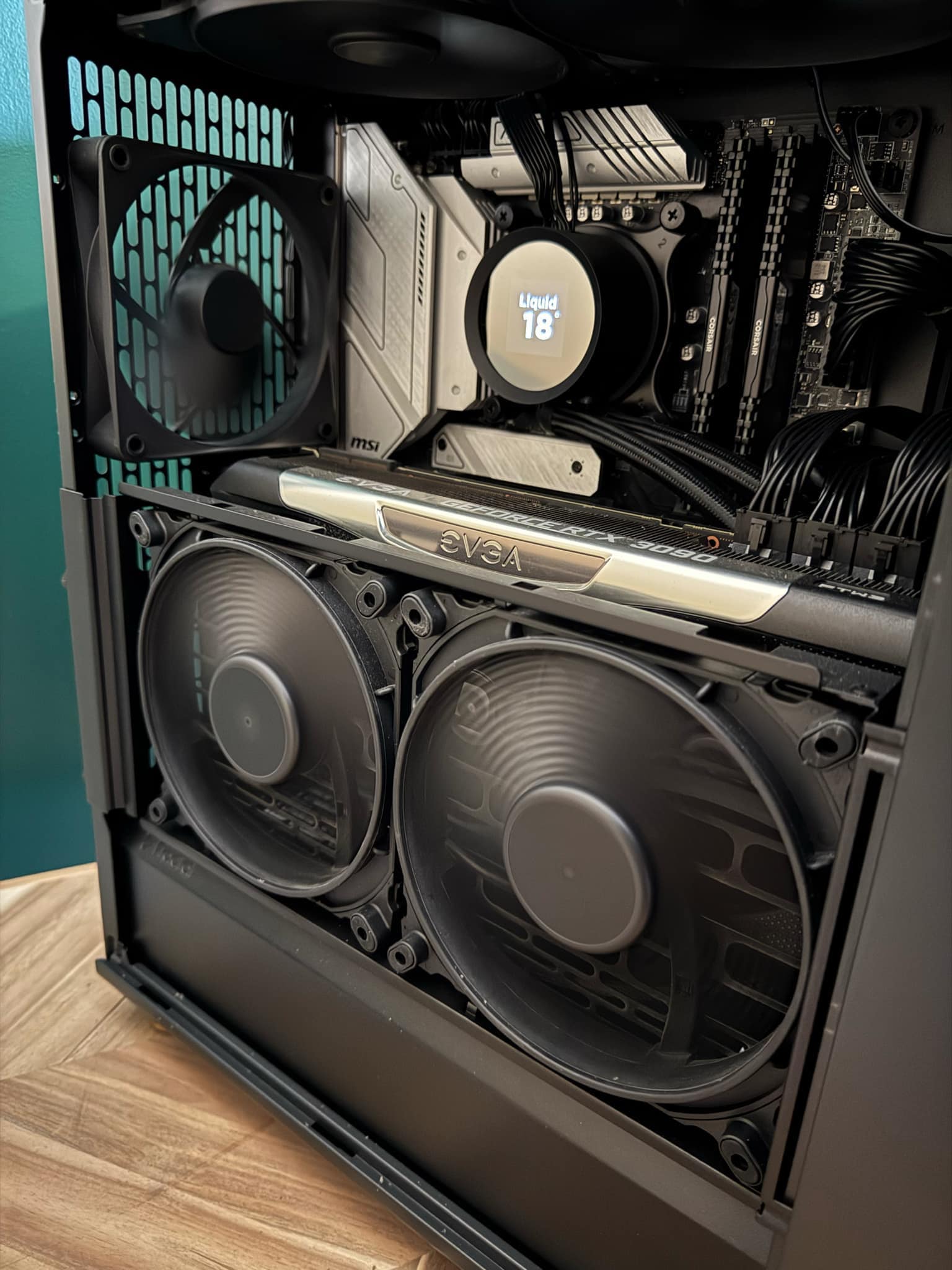 What are upgrade options for a noisy i7-12700k and 3090ftw3 setup?