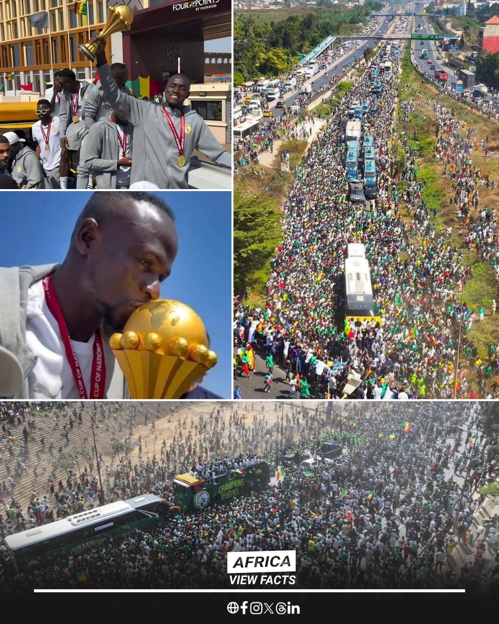Africa - Senegal 🇸🇳 celebrated their AFCON 2025 victory with a grand ...