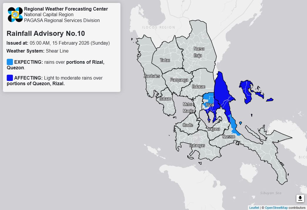 PAGASA-National - Rainfall Advisory No. 10 #NCR_PRSD Weather System ...