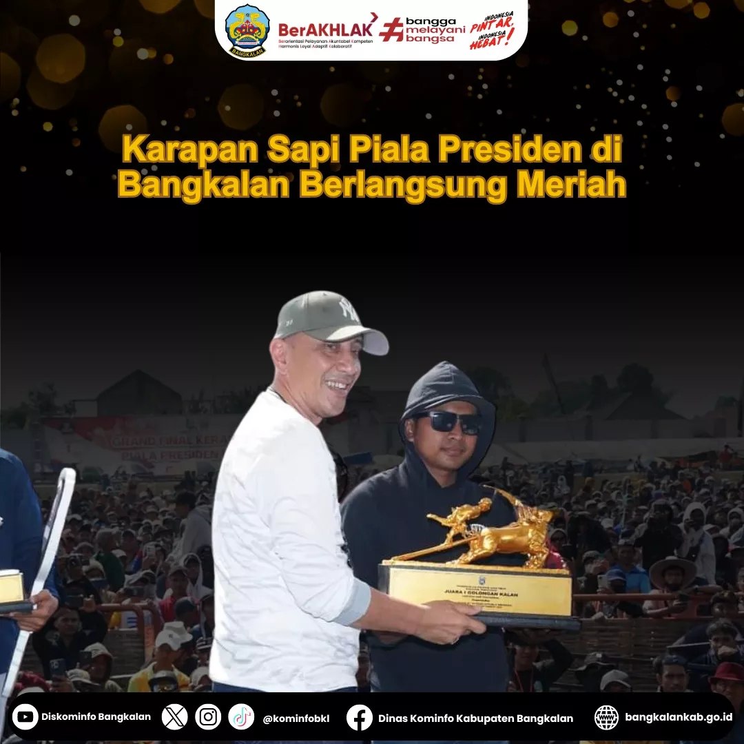Dinas - Grand final kerapan sapi Piala Presiden tahun 2024 berlangsung ...