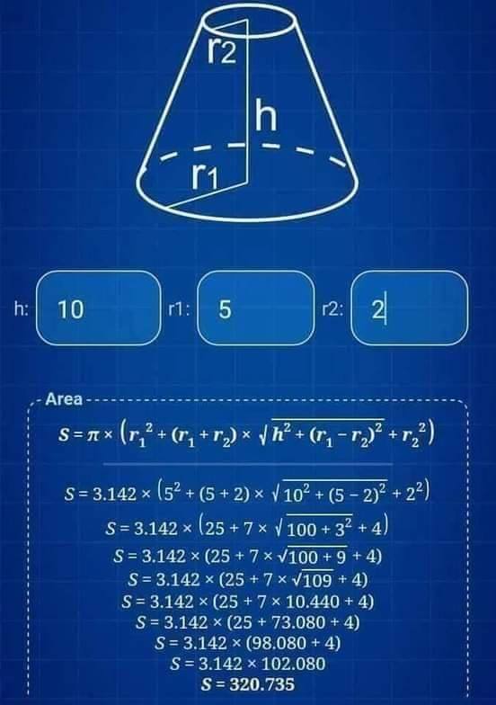 Important formulas Area, Surface... - Engineering Infinity