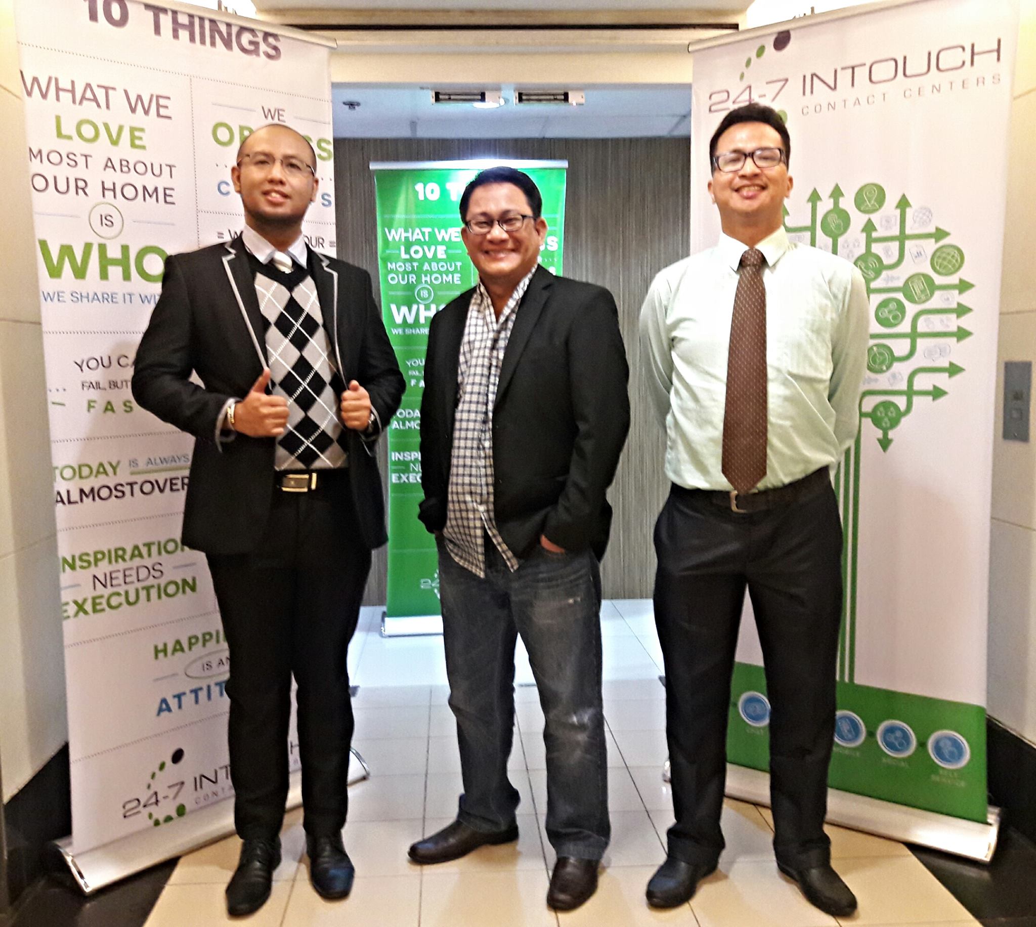 IntouchCX - Meet 3 members of our Manila leadership team! From right to ...