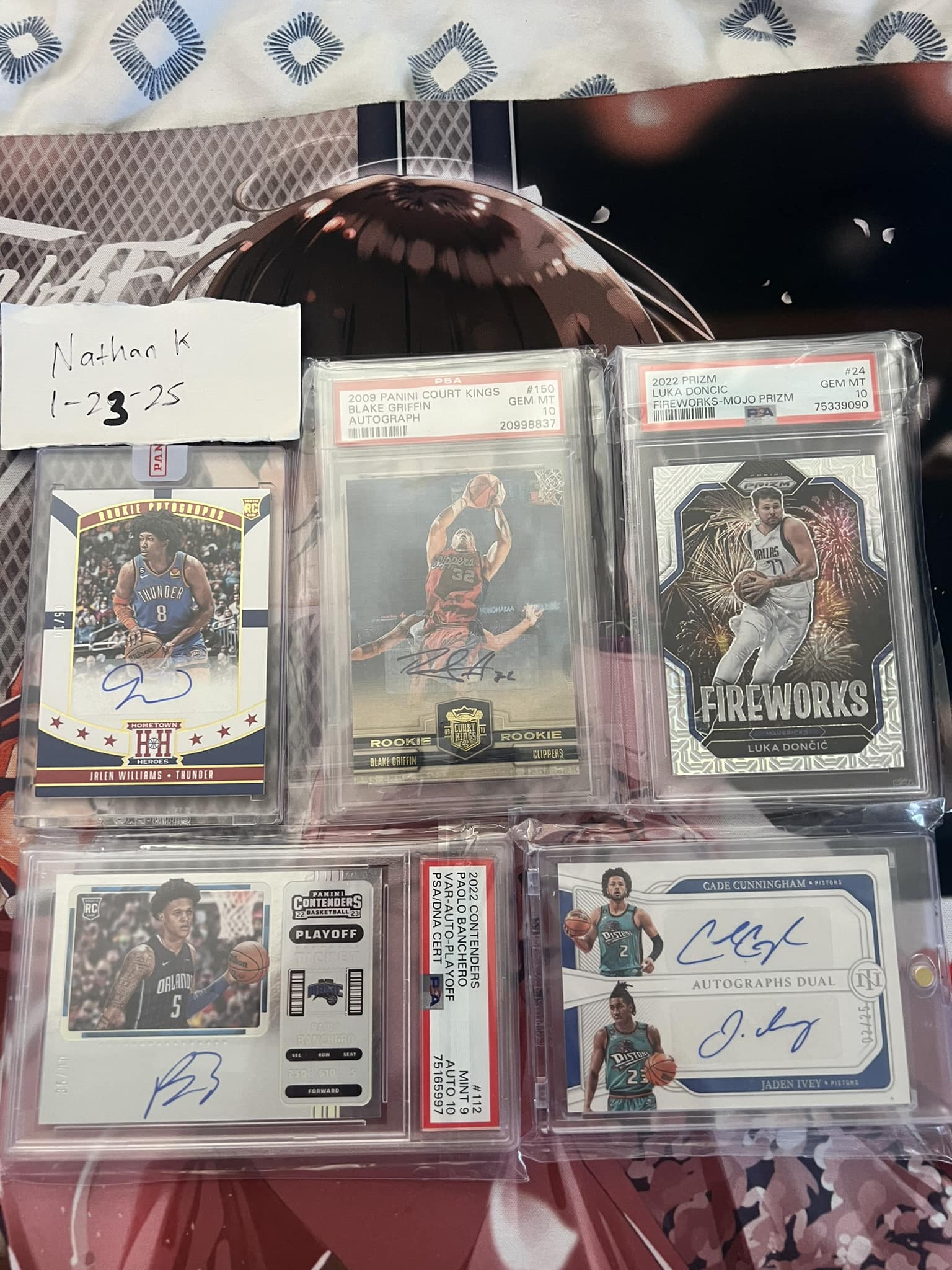Some cards for sale!! Jalen Williams Auto 5/10 280 OBO Blake 