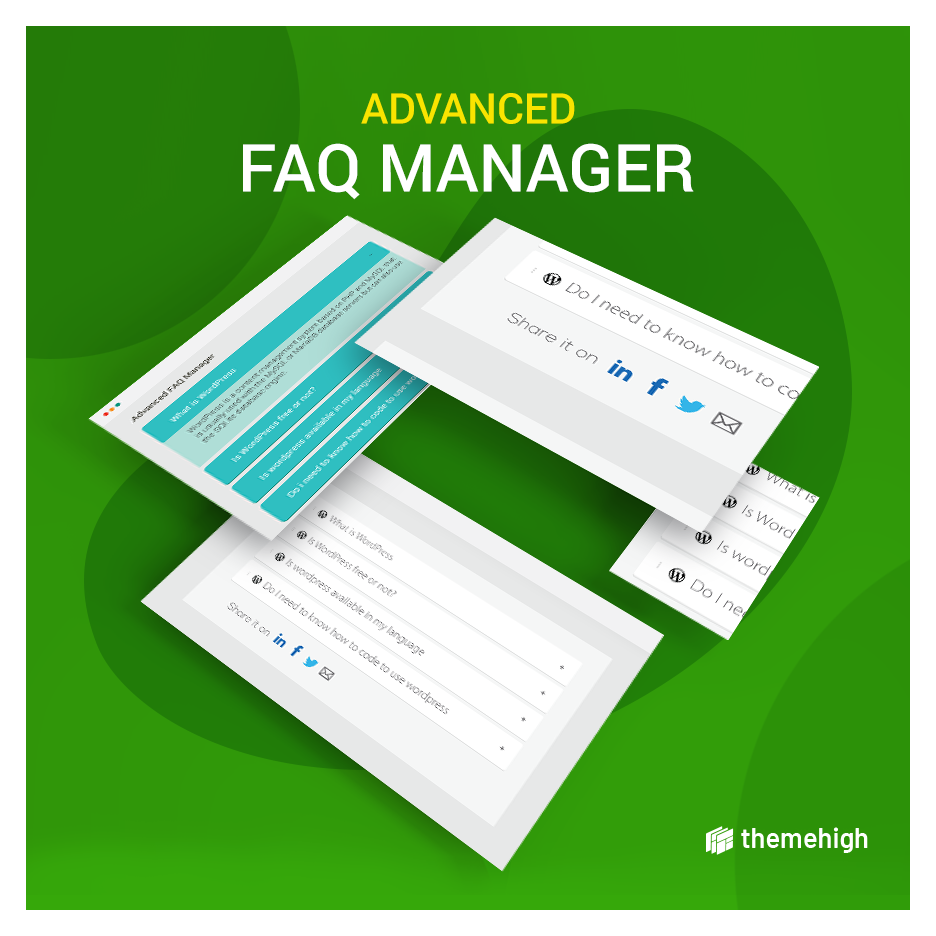 ThemeHigh - Advanced FAQ Manager allows you to easily... | Facebook