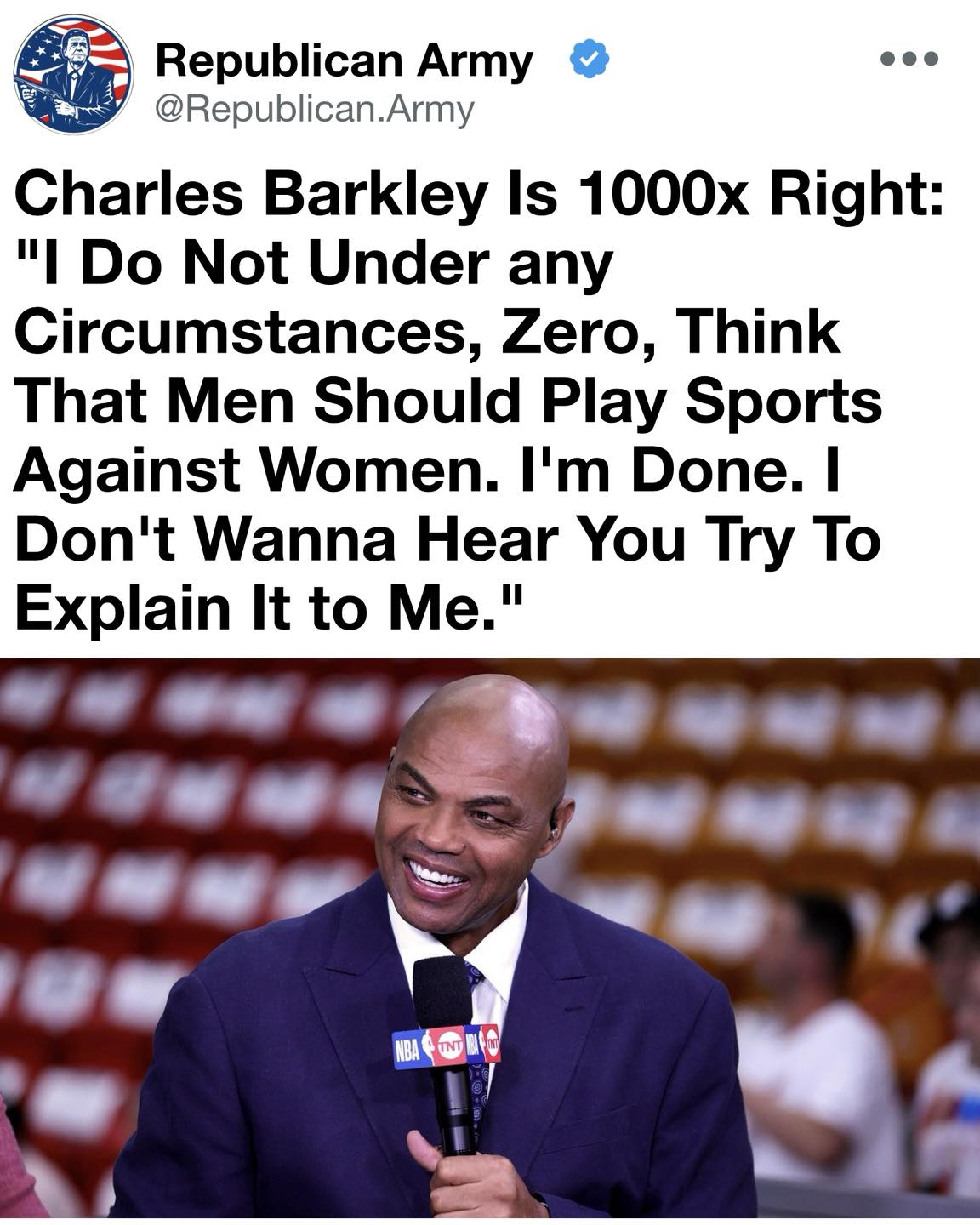 Republican - Charles Barkley delivered a straightforward truth that too ...