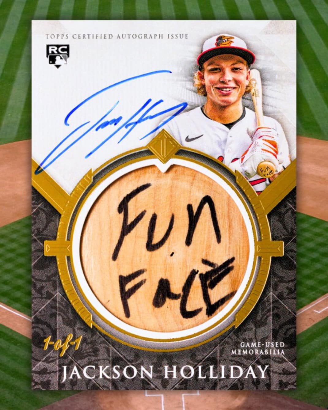 Top MLB rookie Jackson Holliday signs his RAREST card EVER