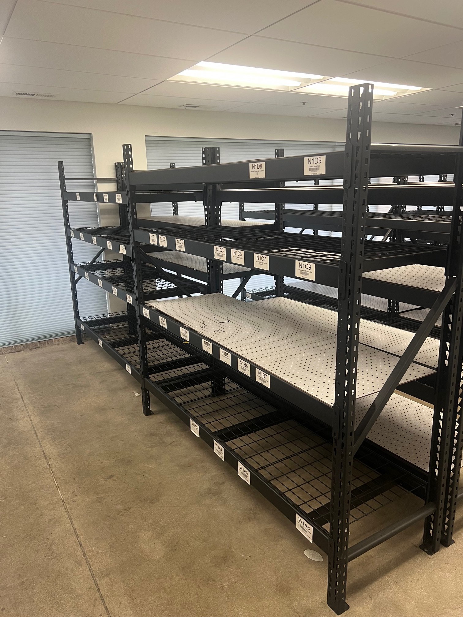 Edsal Muscle Rack Heavy Duty Welded Steel Storage Rack - 4 shelves per ...
