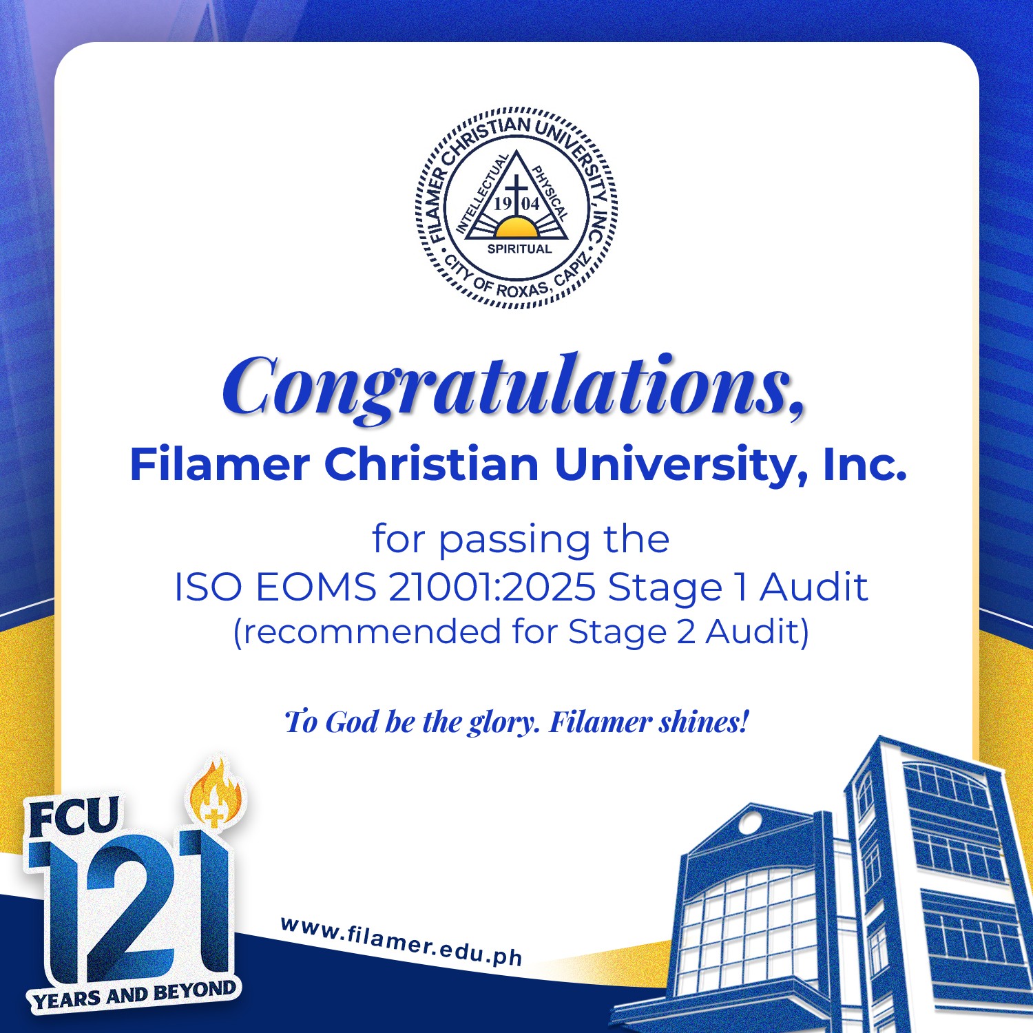 Filamer Christian... - Filamer Christian University