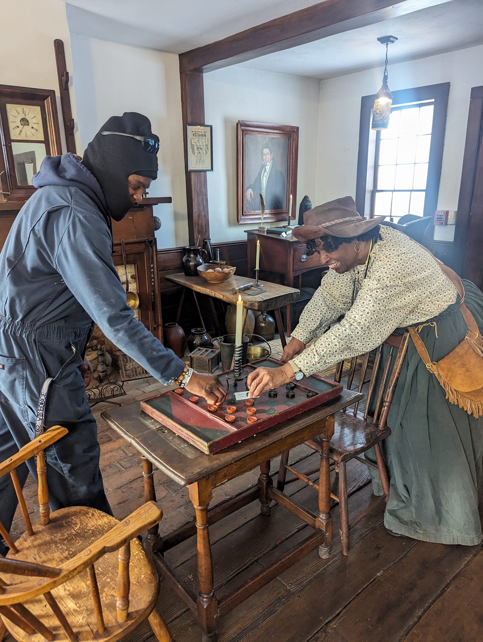 Stagecoach Mary visits Dunham! Big thanks to Robin Echols Cooper 