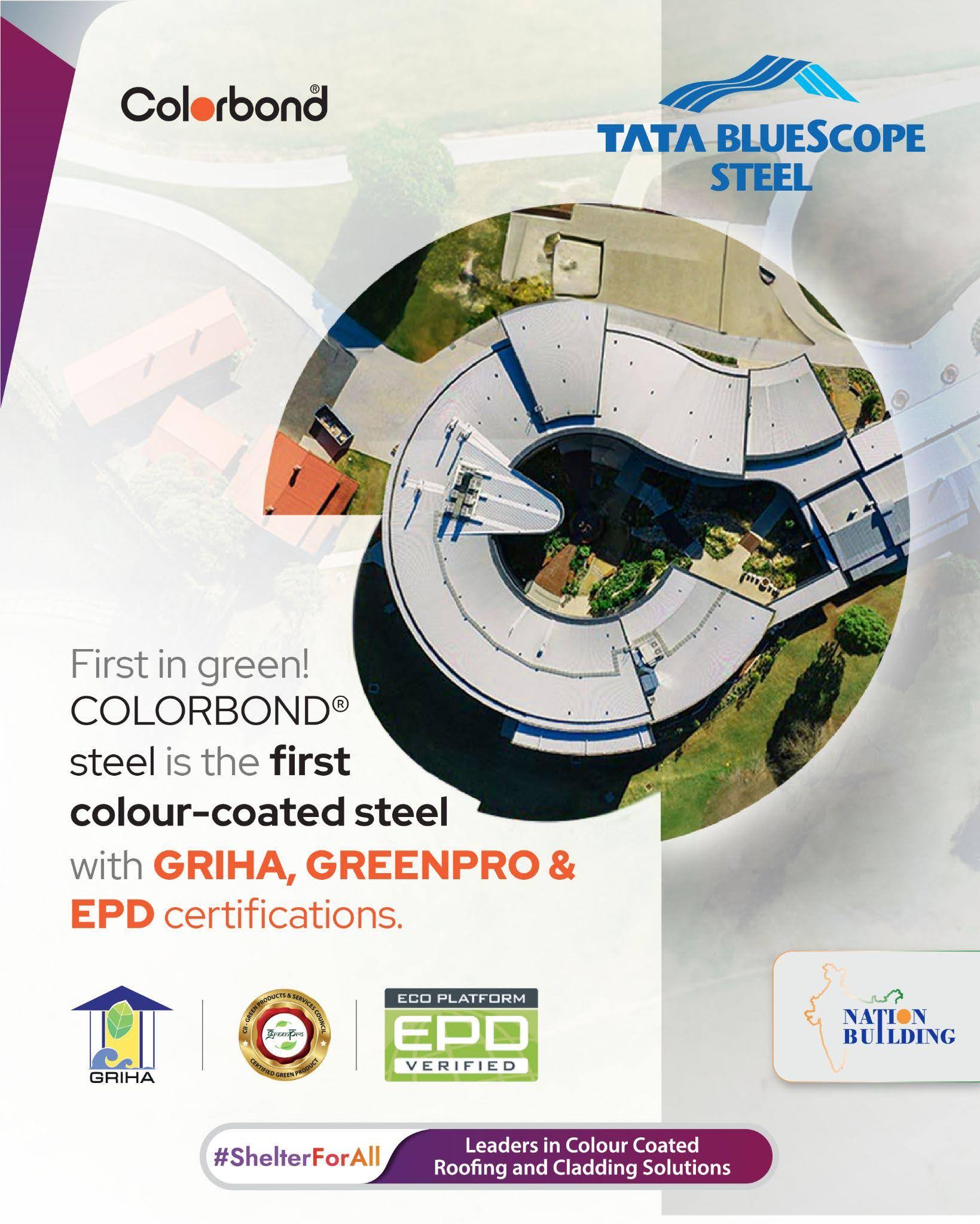 COLORBOND® steel leads... - Tata BlueScope Steel Pvt. Ltd. | Facebook