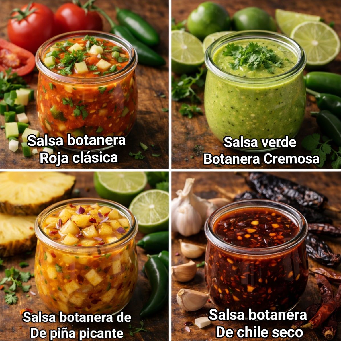 🌶️🥑🍍 4 Salsas Botaneras... - Cocinando Delicias y sabores | Facebook