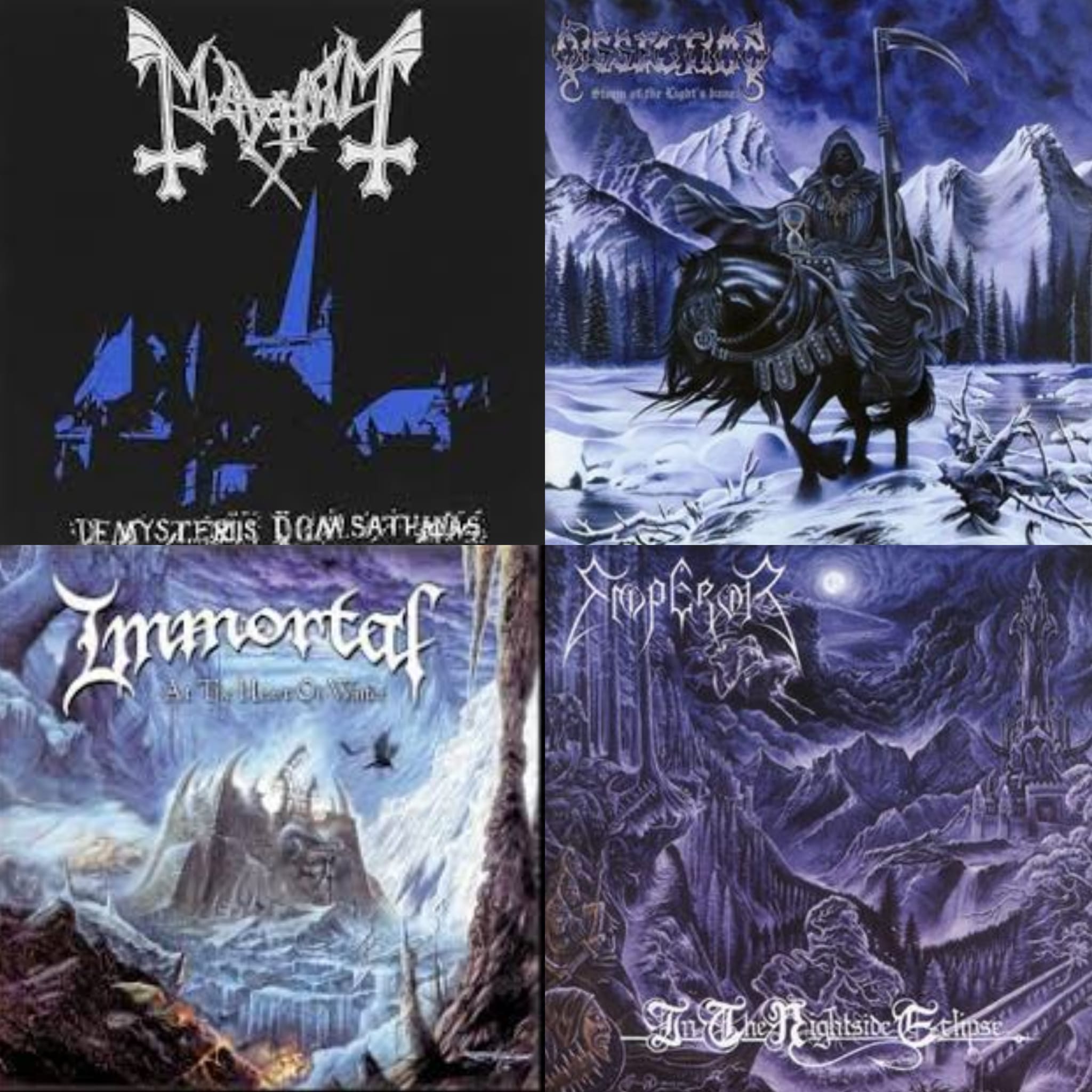 Winter is upon us! Rank these 4 frosty black metal classics! 🤘
