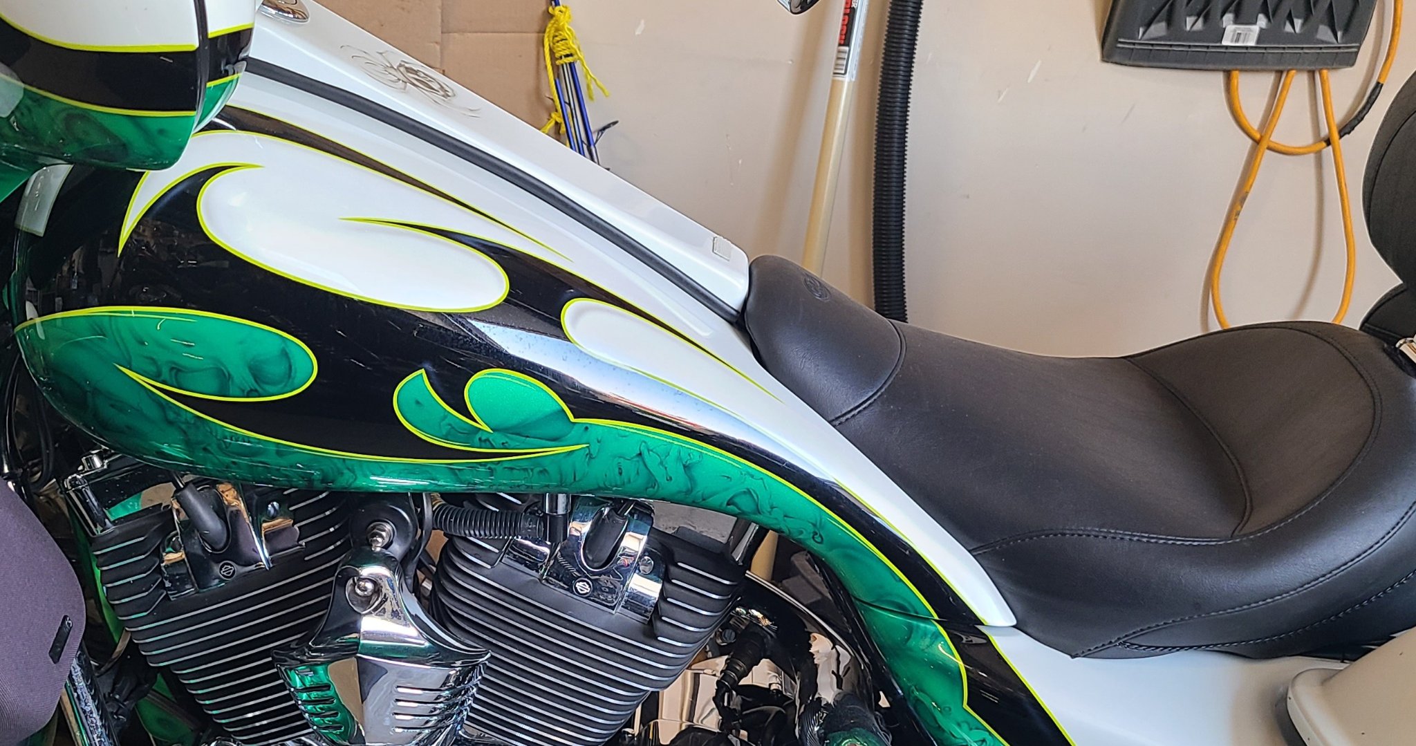 Harley Gas Tank, Paul Yaffe custom stretched razor back kit - Car ...