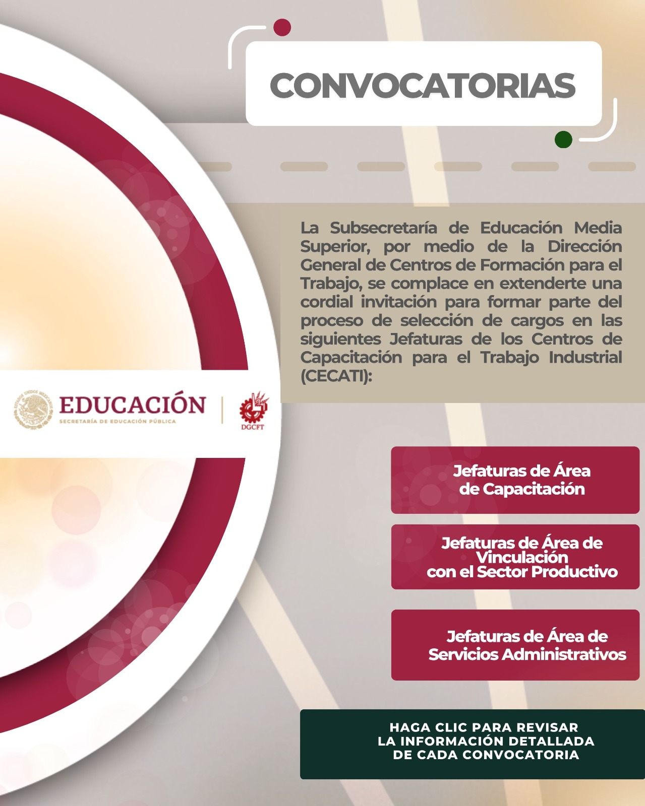 DGCFT - La Subsecretaría de Educación Media Superior, por... | Facebook