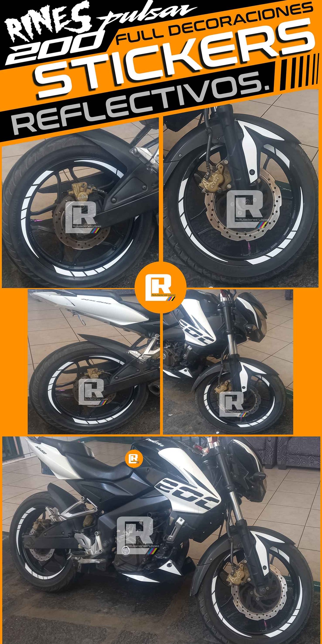 DECORACIONES REFLECTIVAS DE RINES DE MOTOS - Car Wheels, Tires & Parts ...