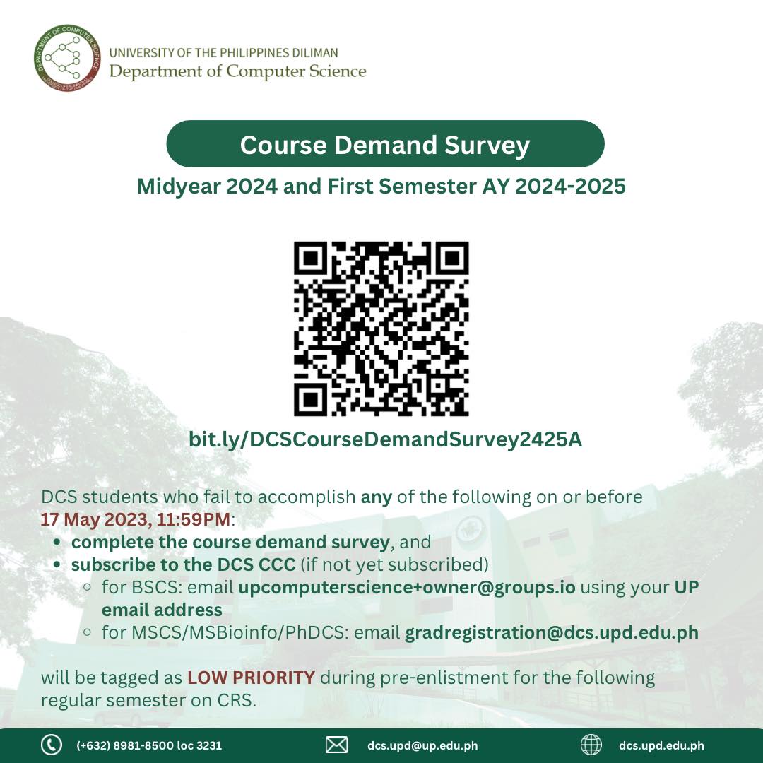 The Department... - UP Diliman Department of Computer Science