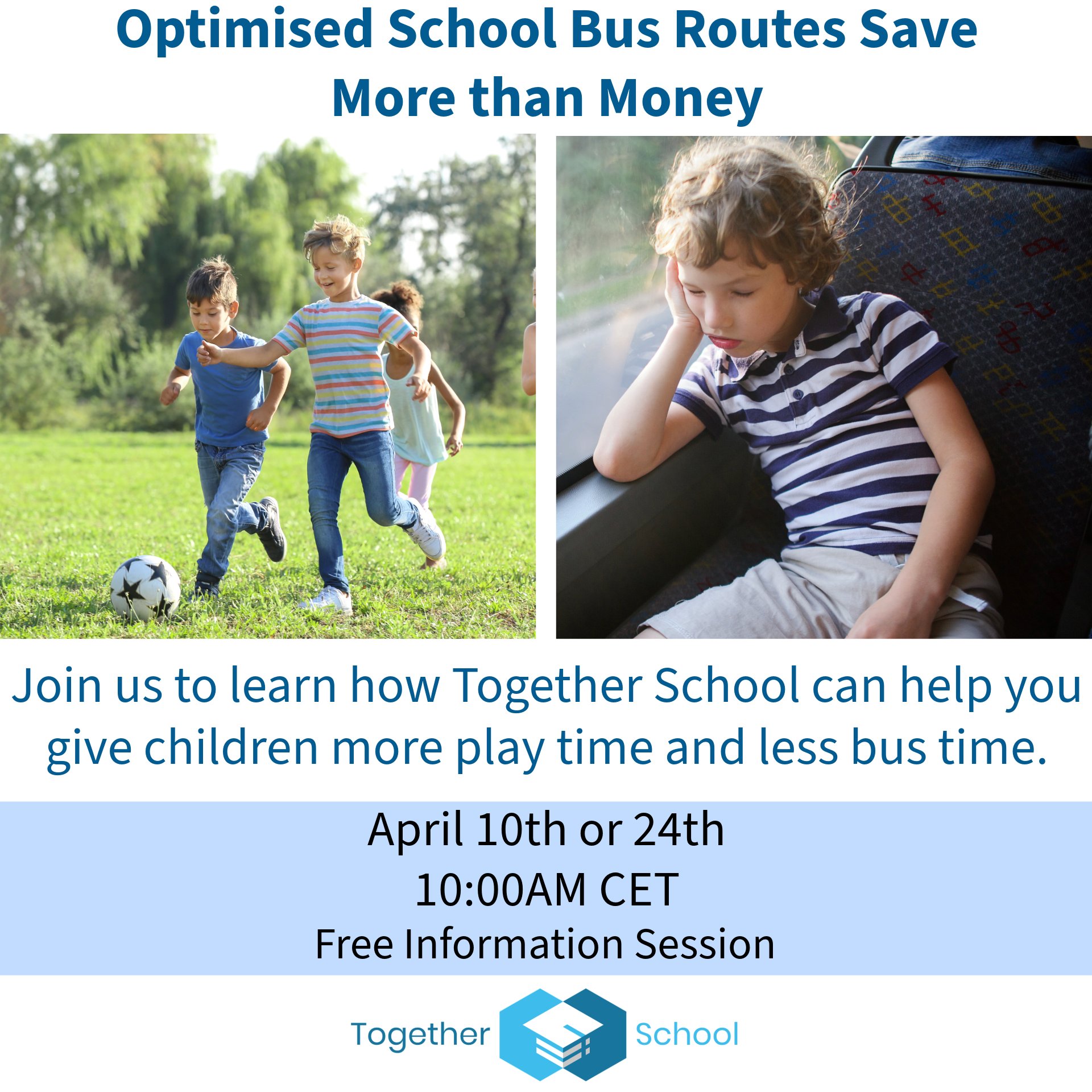 Together - Did you know? Optimizing your school's bus routes can ...
