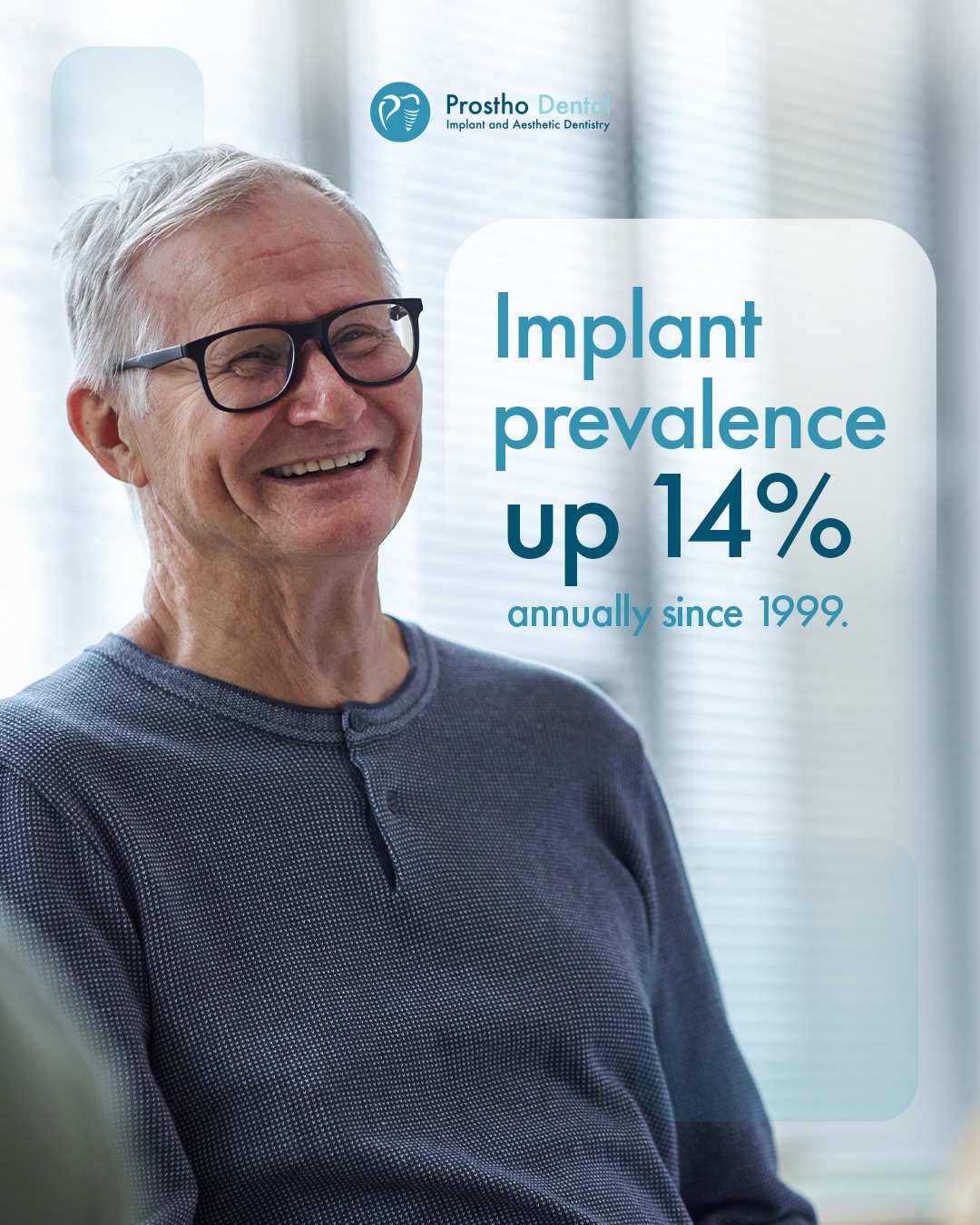 📈 Dental implant prevalence is... - Prostho Dental Implants | Facebook