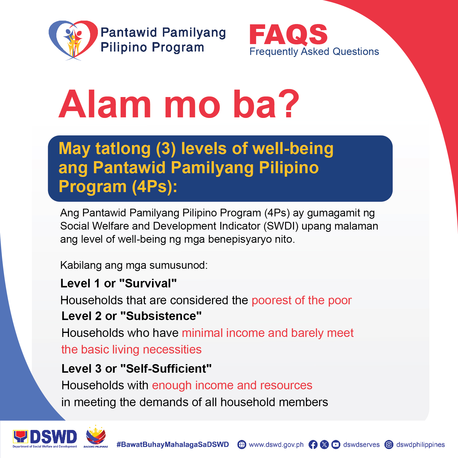 Department - Ang Pantawid Pamilyang Pilipino Program (4Ps) ay gumagamit ...