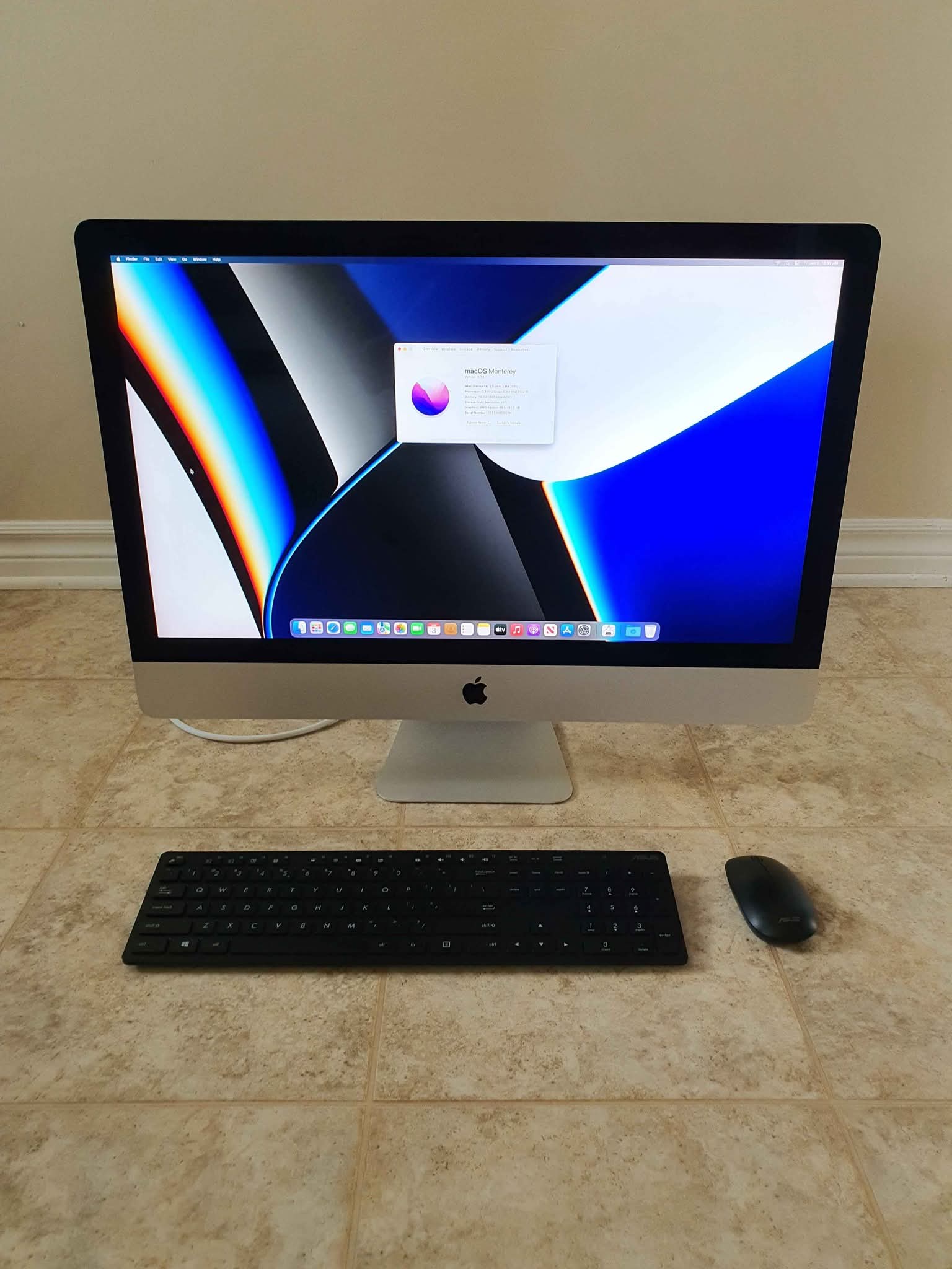 2015 Apple Imac 3.3 mhz quad core 16 Gb memory 1 Tb hard drives