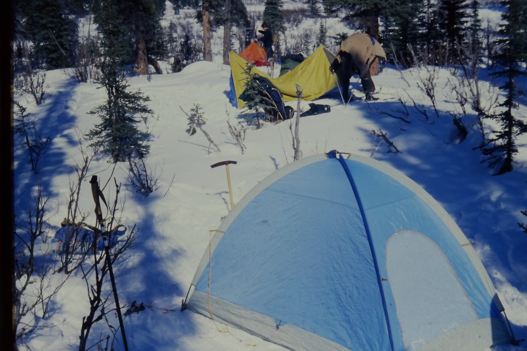 Jansport tents and winter camping in Alaska late 1970