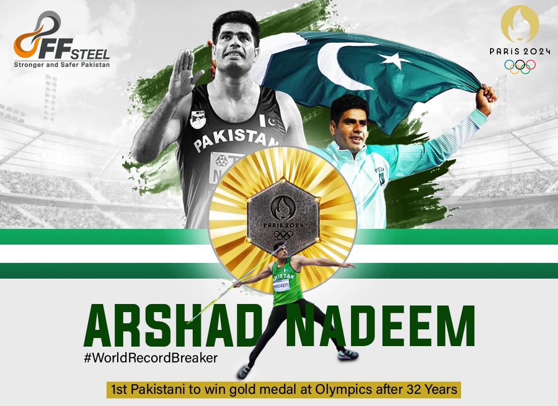 FF STEEL - Congratulations to Arshad Nadeem for achieving...