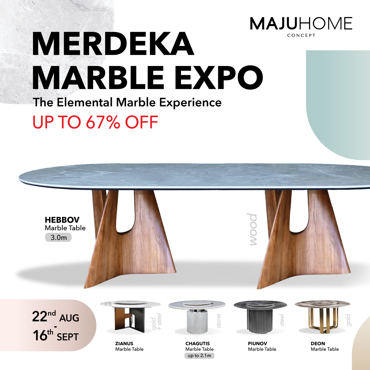 IOI - Let’s celebrate Merdeka Day with Unbeatable Marble Dining Deals ...
