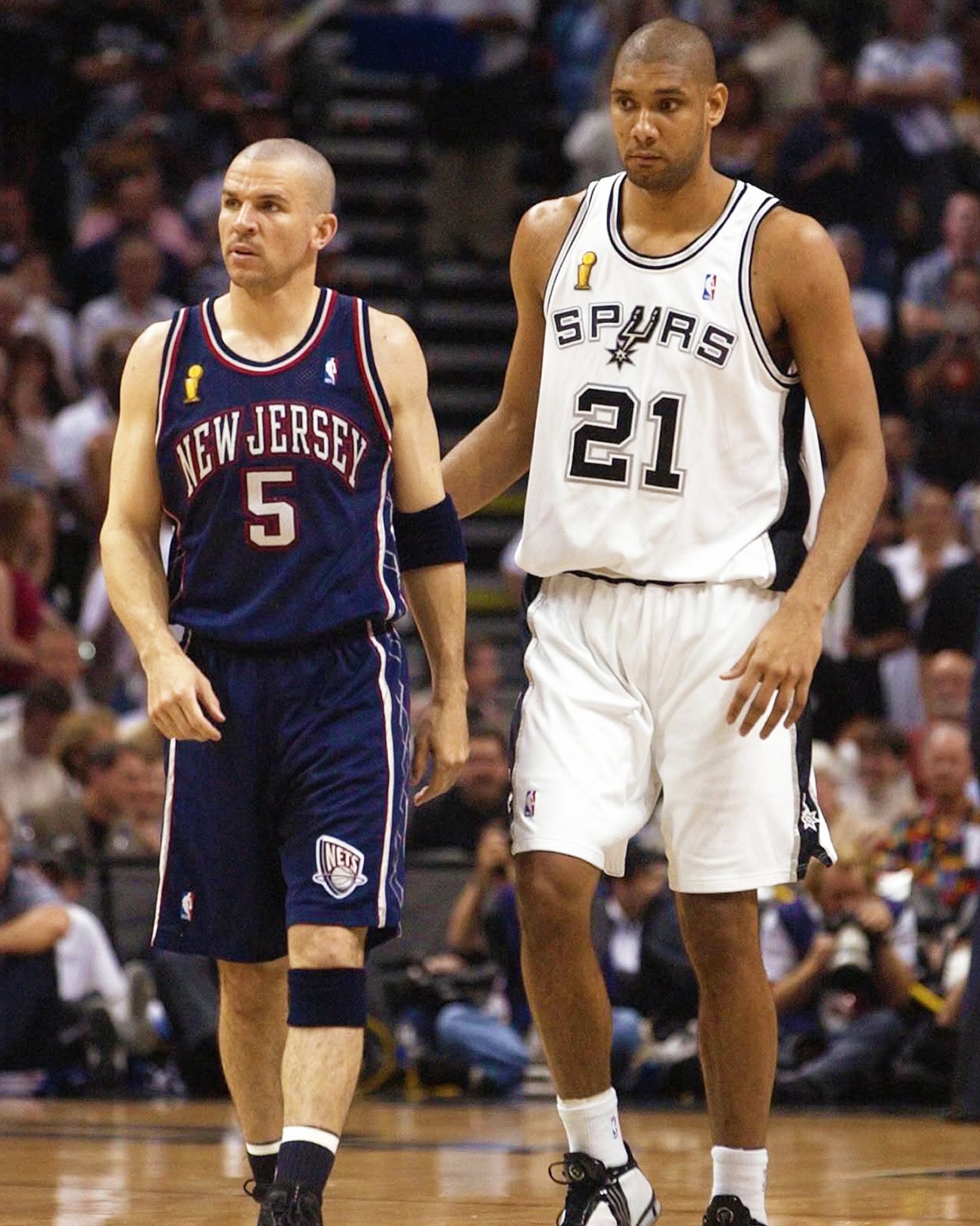 Jason Kidd and Tim Duncan in the 2003 NBA Finals. ? Kidd: 19.7 