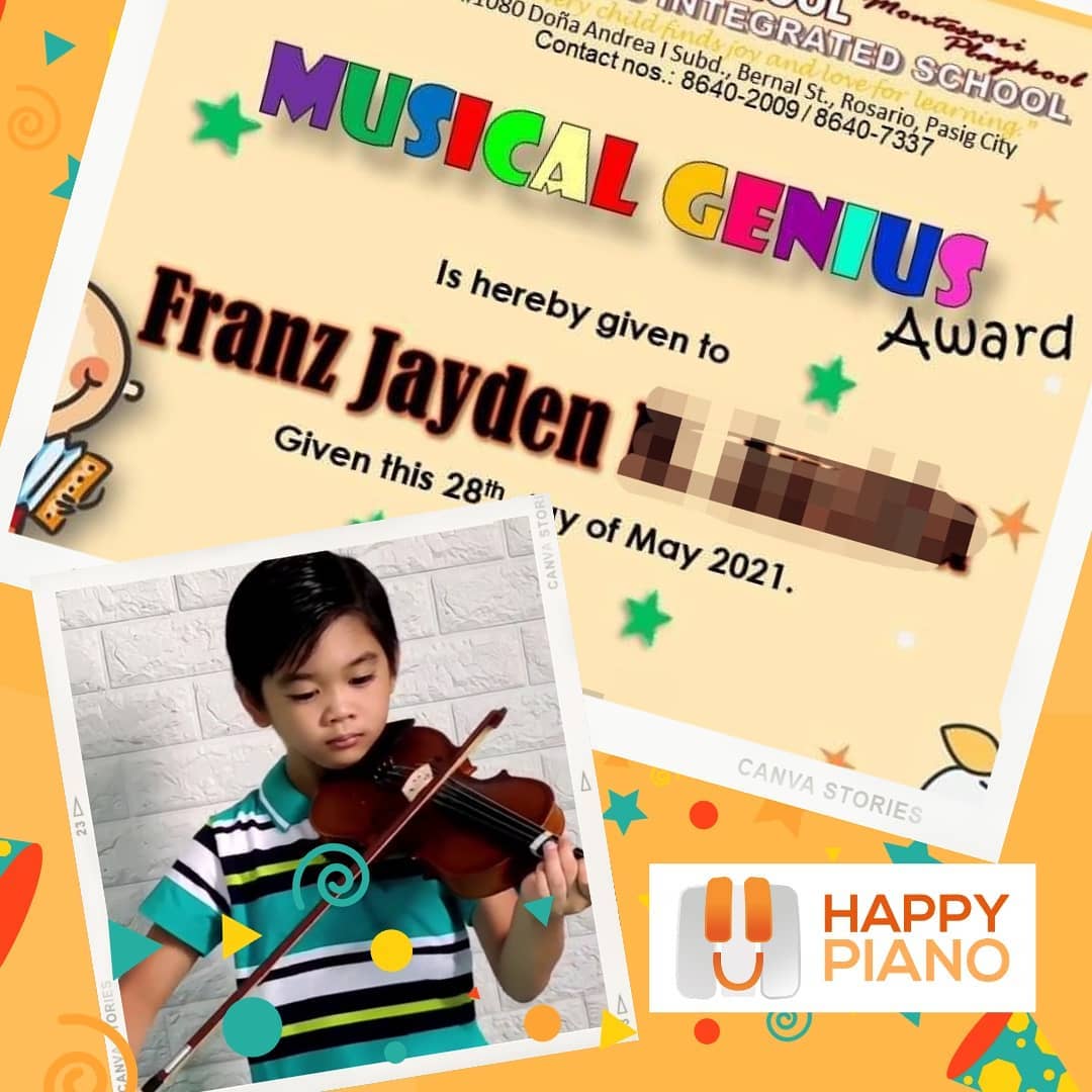 HAPPY PIANO - Congratulations to our 6 years old Violin... | Facebook