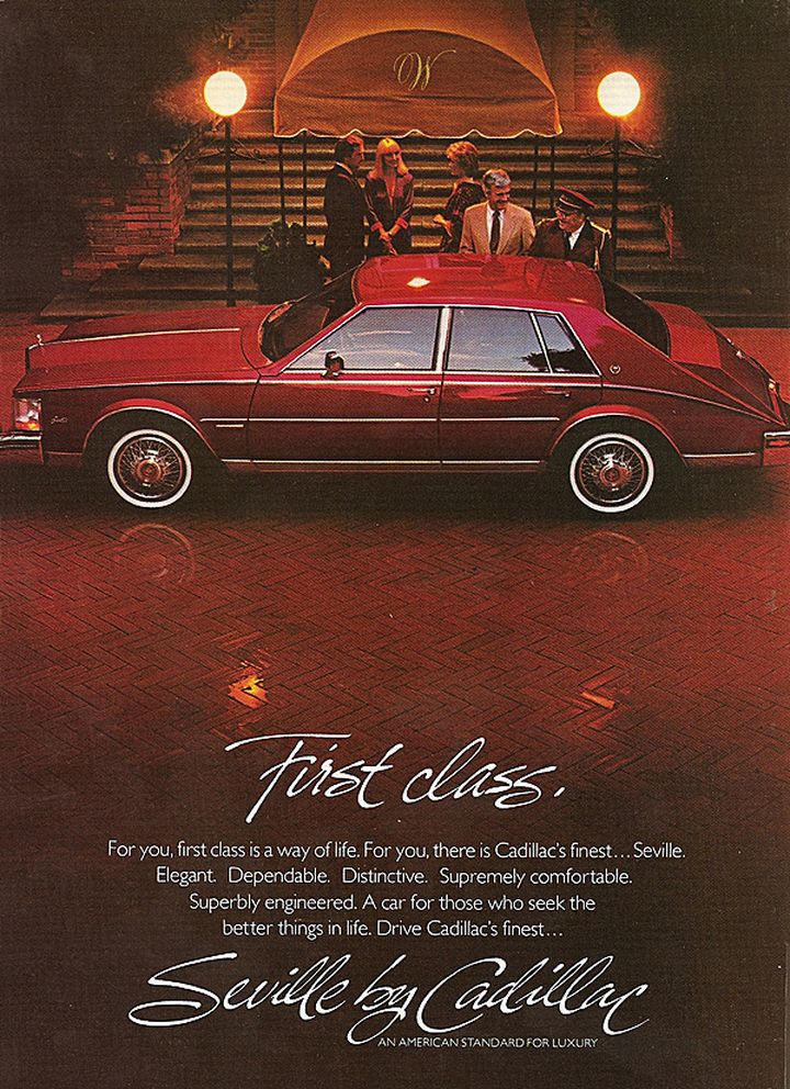 1983 Cadillac Seville USA Advertisement