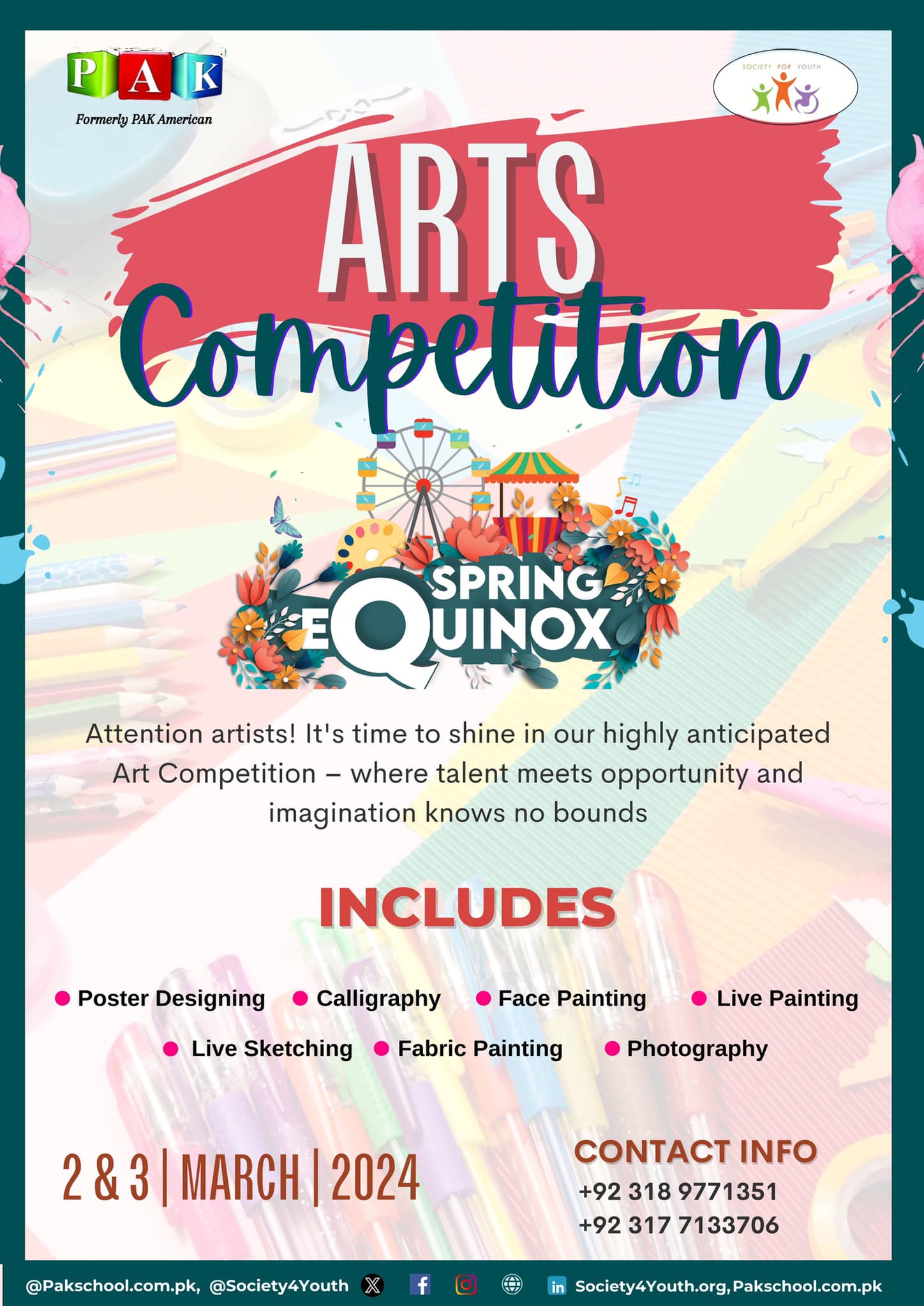We are delighted to share with artists... - Society For Youth