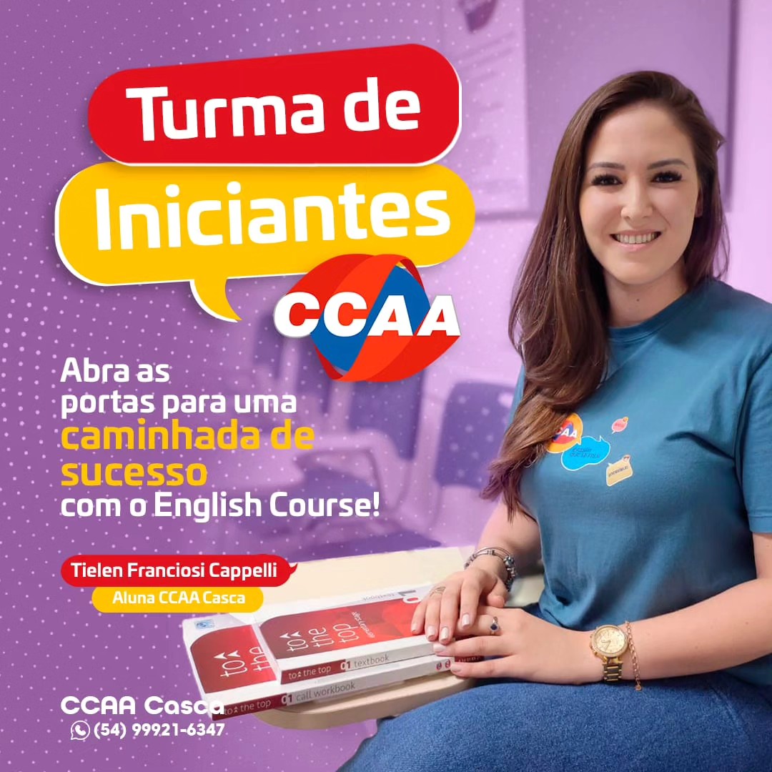 CCAA Casca - 💙 No English Course, as aulas são dinâmicas...