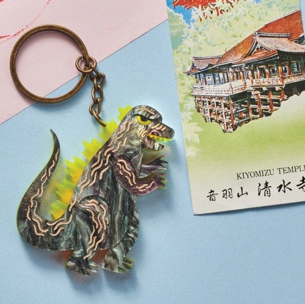 Made Mercantile - How awesome are these Godzilla keychains...