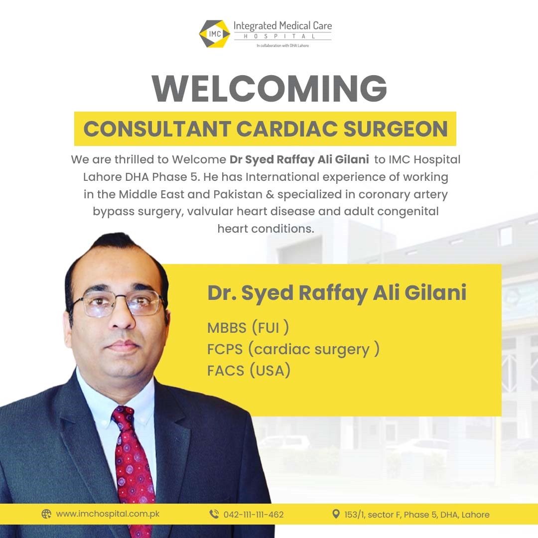 IMC Hospital - We're thrilled to announce that Dr. Syed Raffay Ali ...