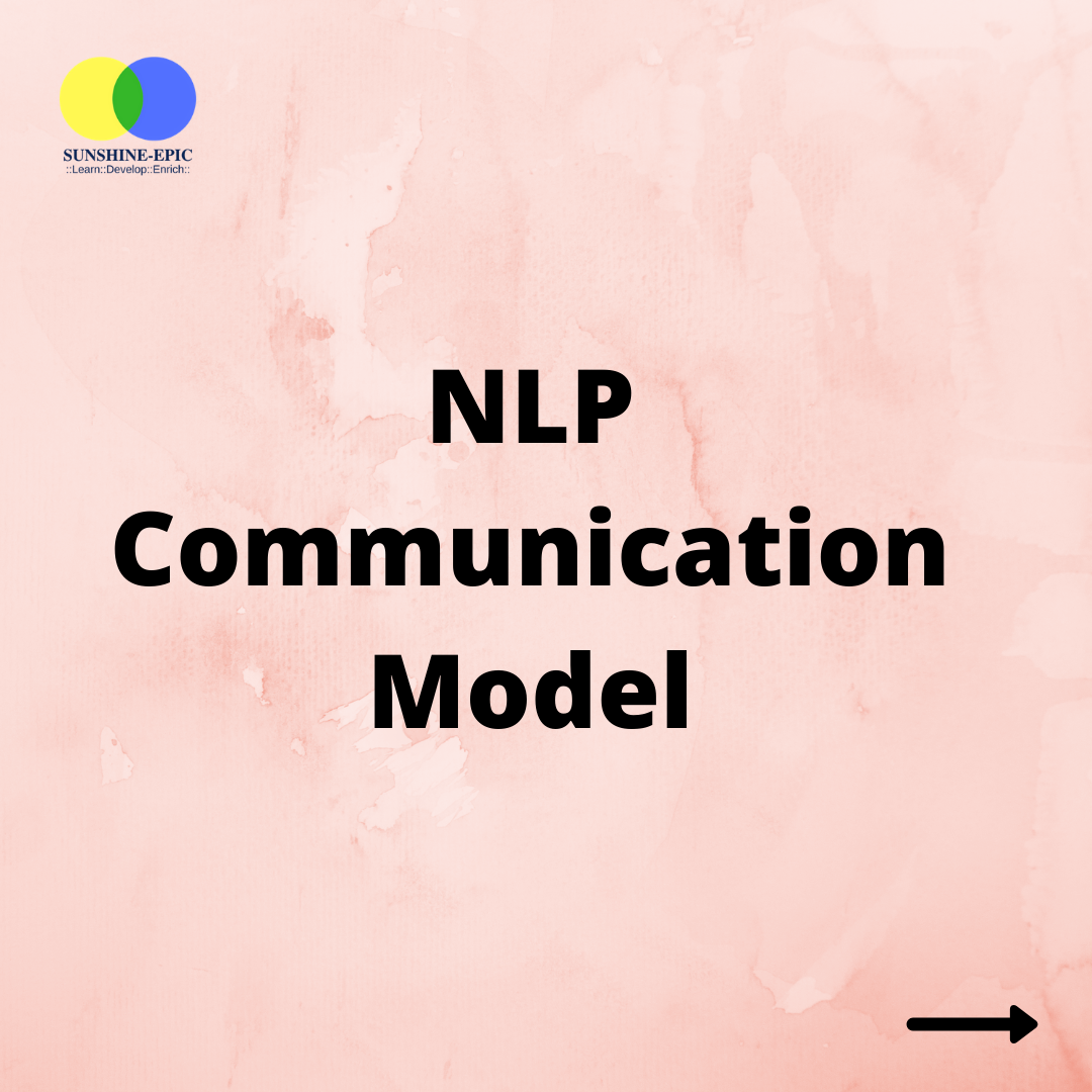 Sunshine Epic - The NLP Communication Model is one of the... | Facebook