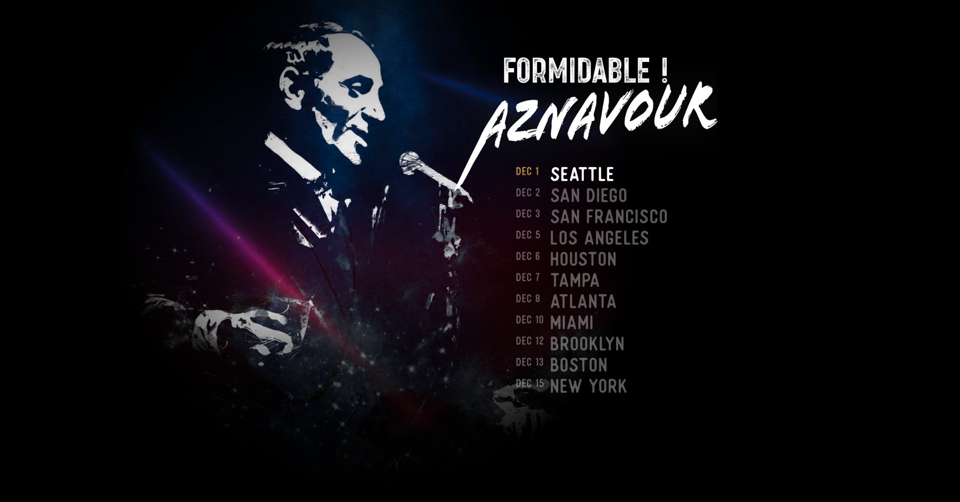 SEATTLE: Formidable ! Aznavour