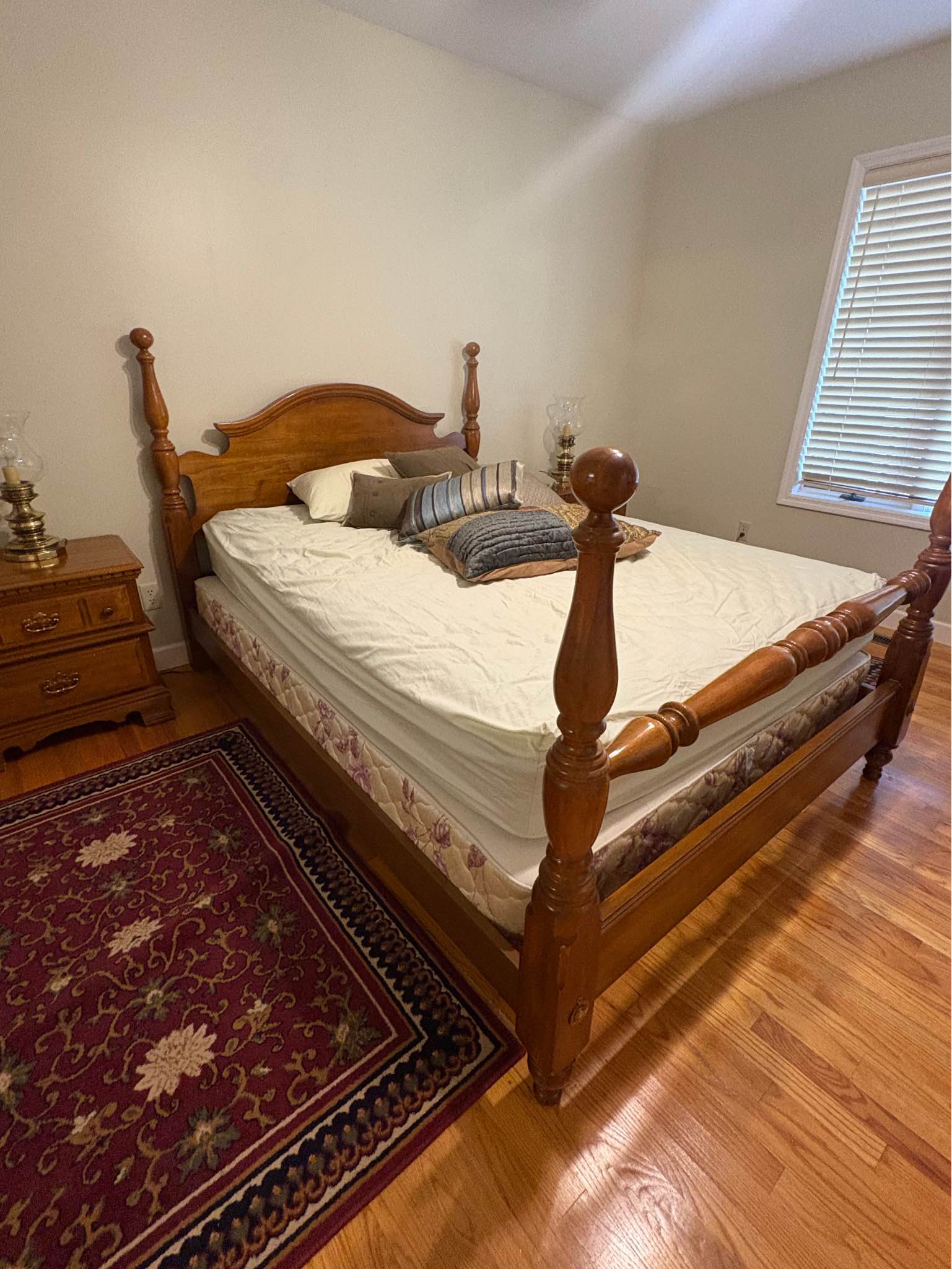 Queen Honey Oak Sumter Bed - Beds & Bed Frames - Arden, North Carolina ...